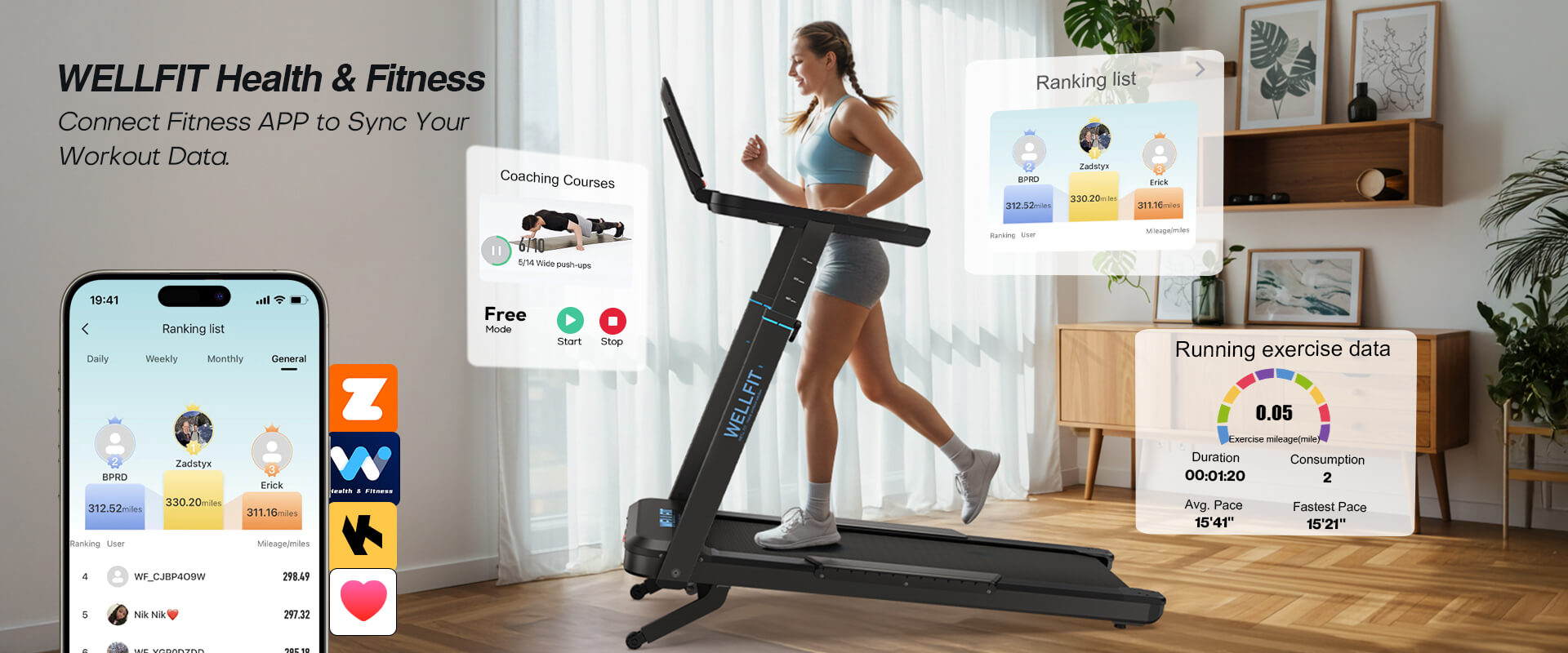 How to Use the WELLFIT APP with Your Treadmill