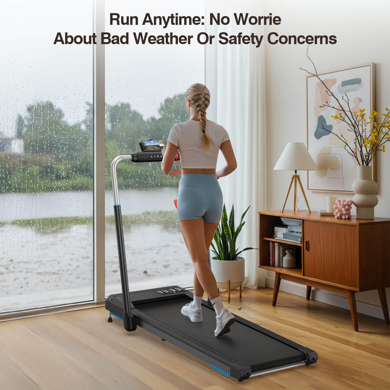 WELLFIT TM002 best affordable folding treadmill