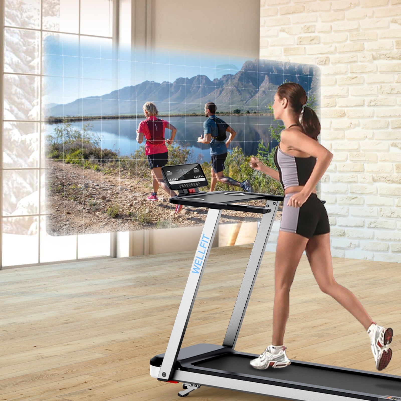 WELLFIT TM006 virtual run makes workout more fun
