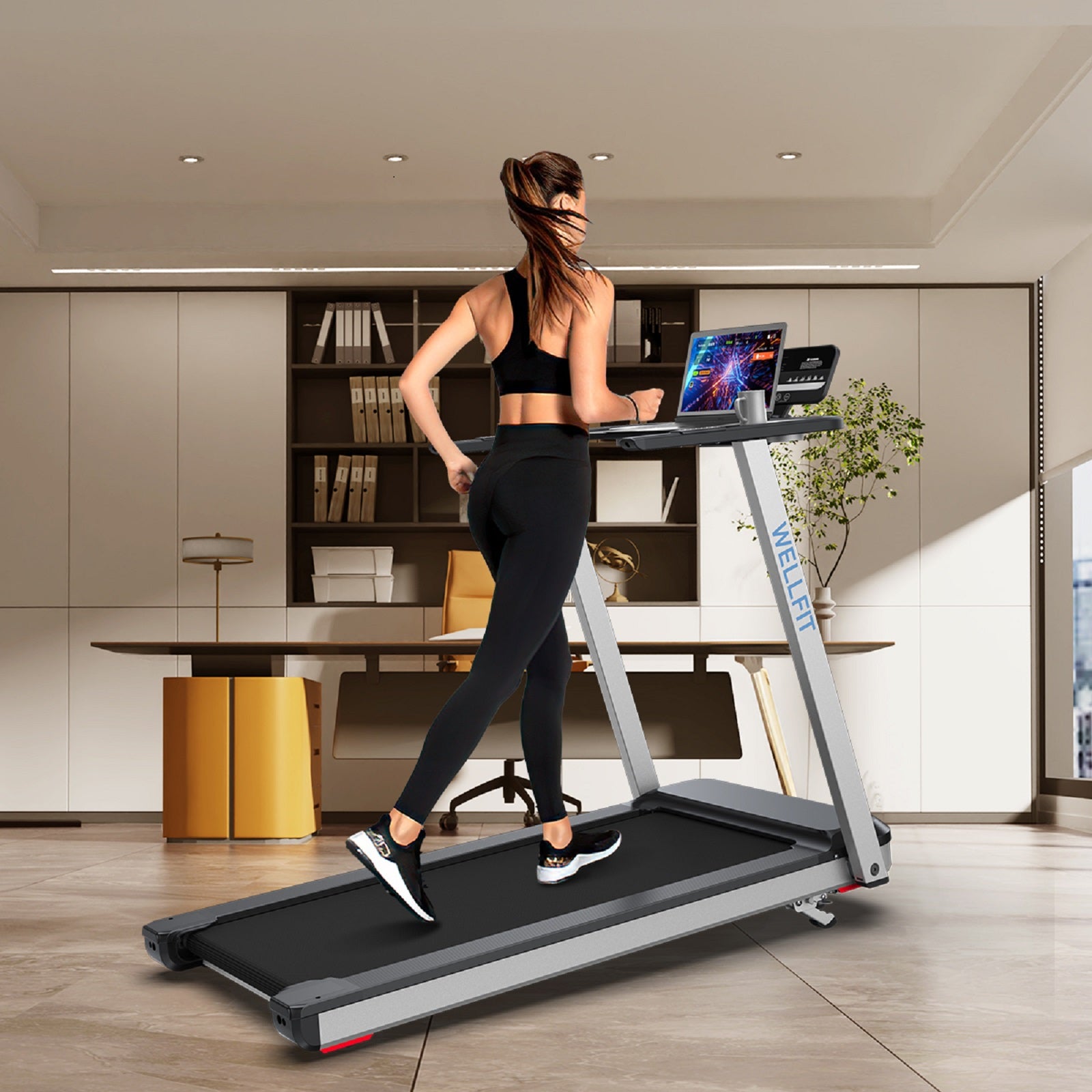 TM006 - Treadmill With Workstation-2