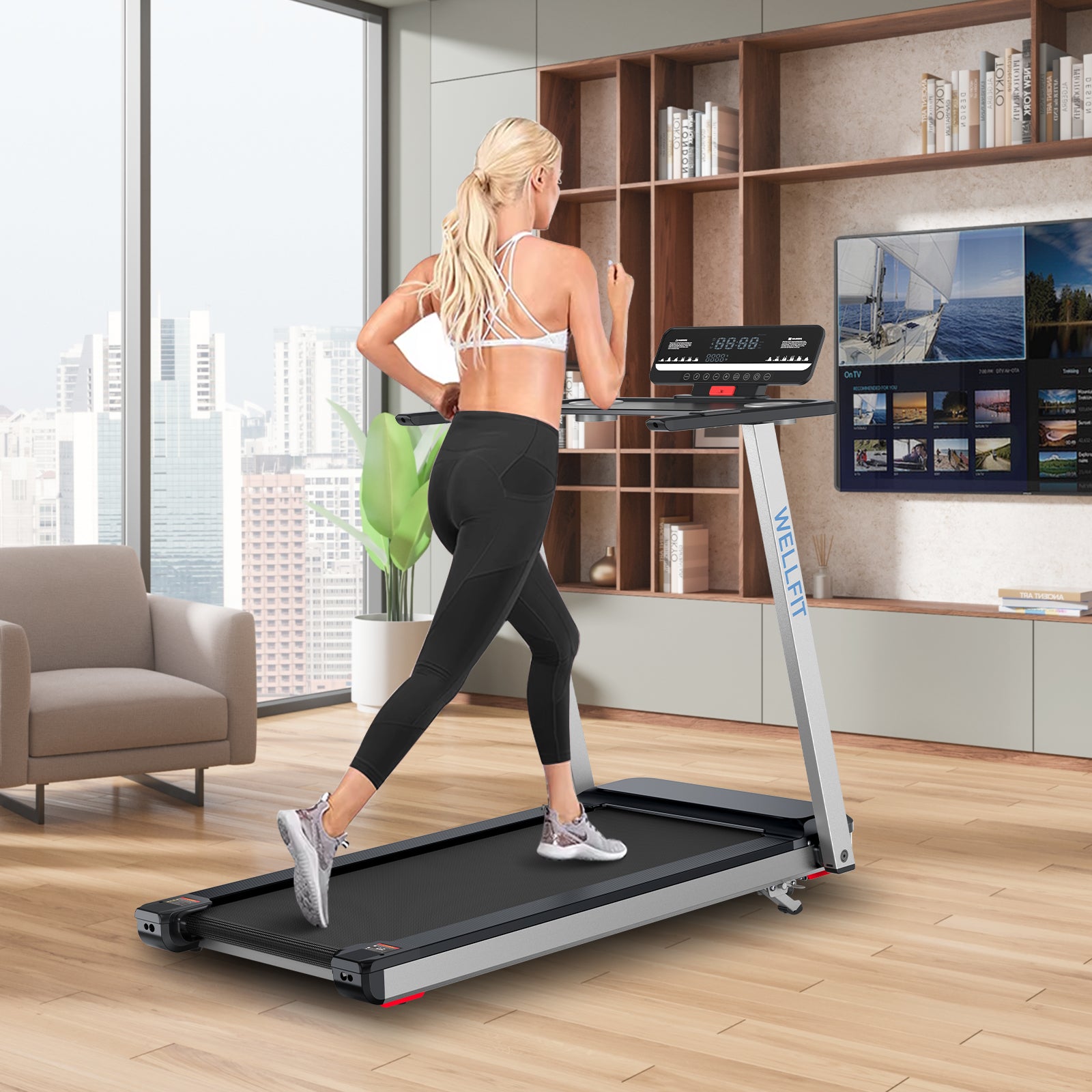 WELLFIT TM006 serves a perfect treadmill for home training