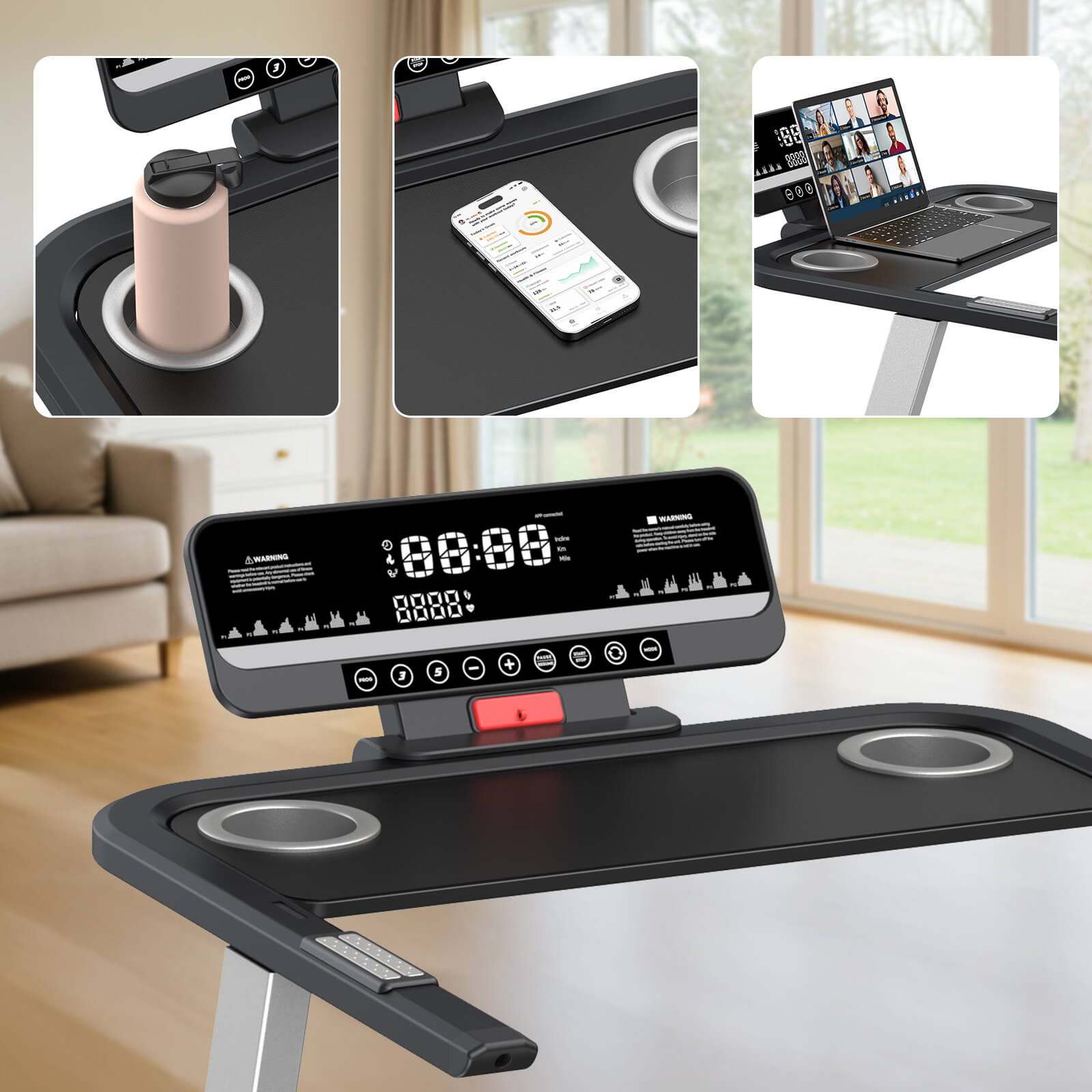 WELLFIT TM006 small quiet treadmills for apartments