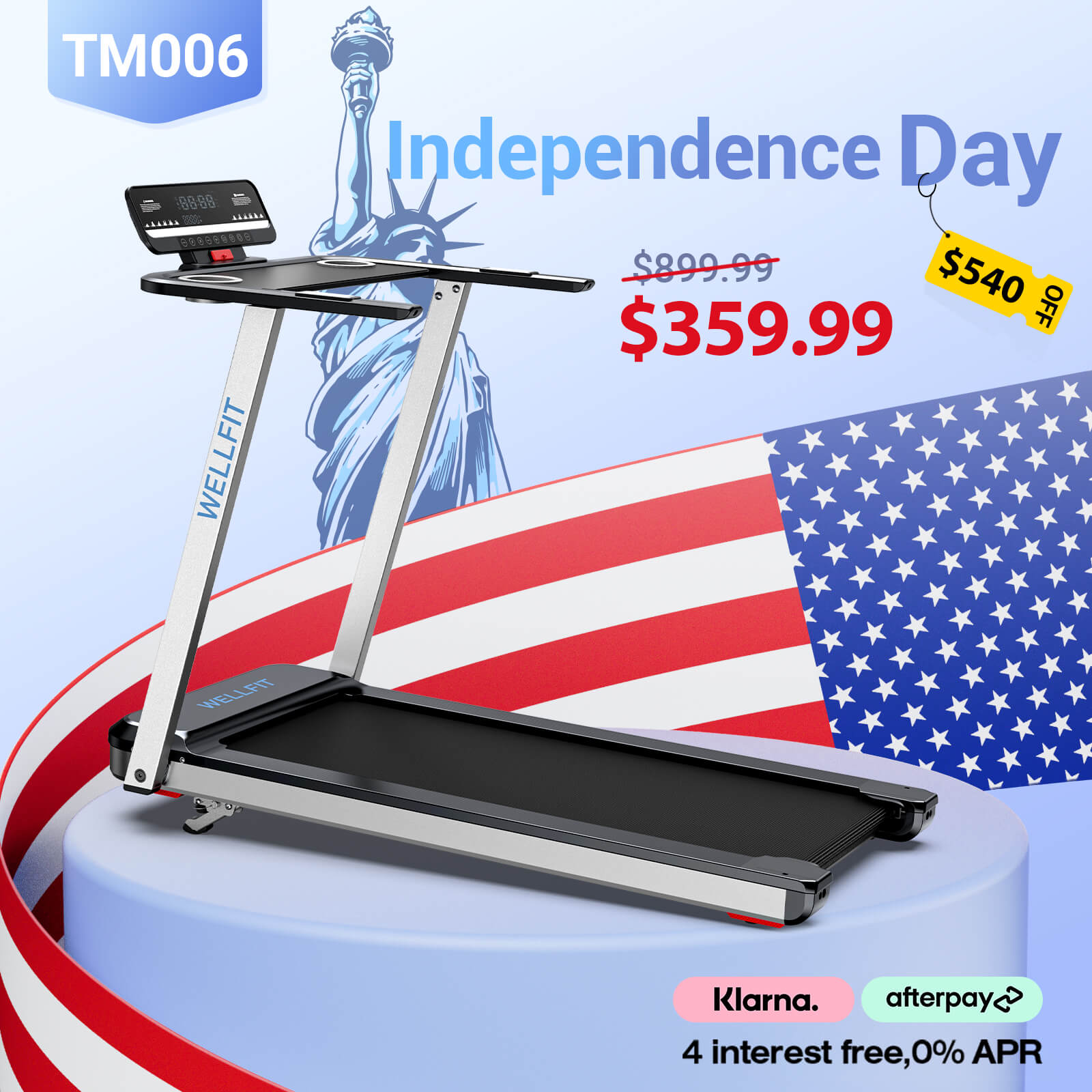 TM006 - Treadmill With Workstation-1