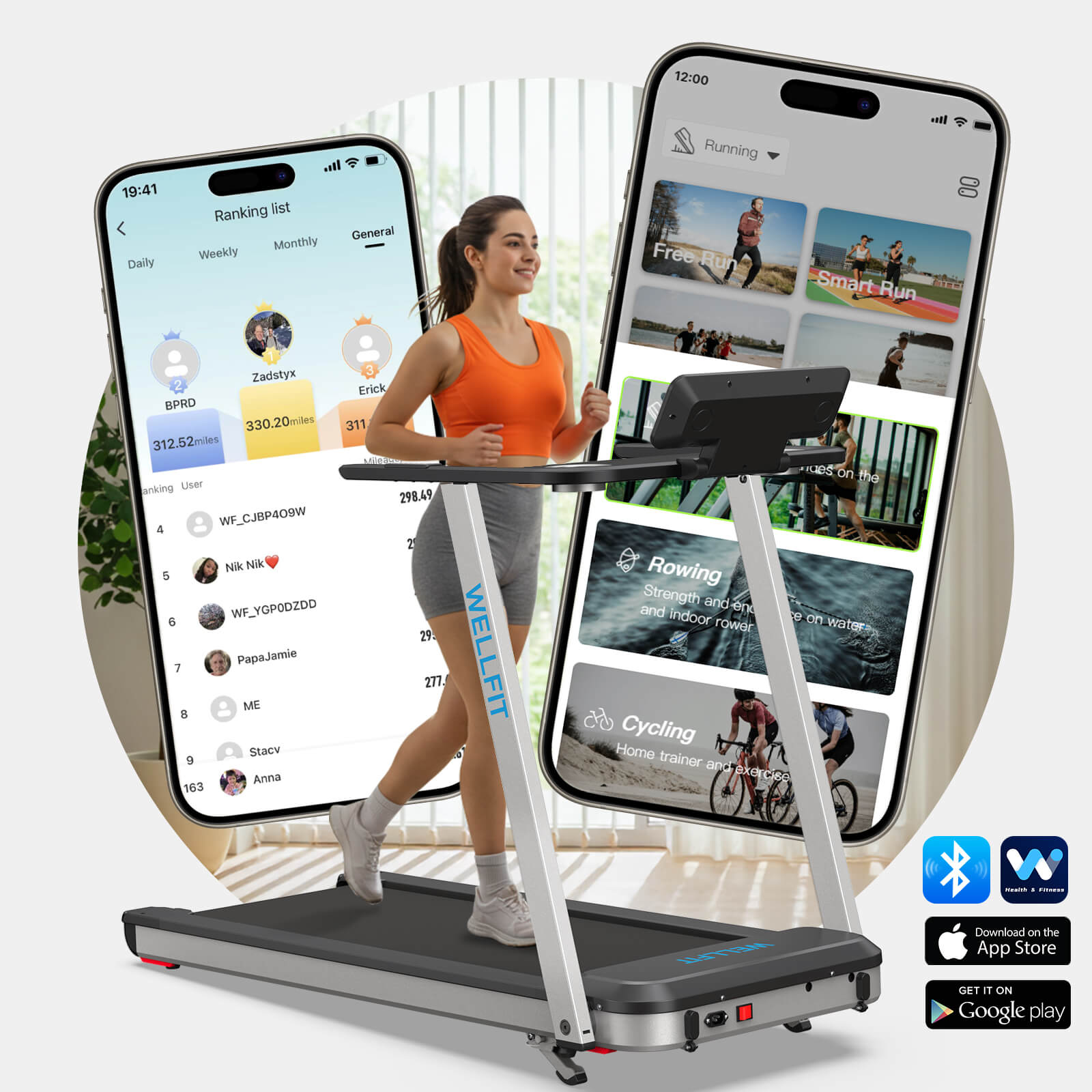 WELLFIT TM006 desk treadmill heavy duty