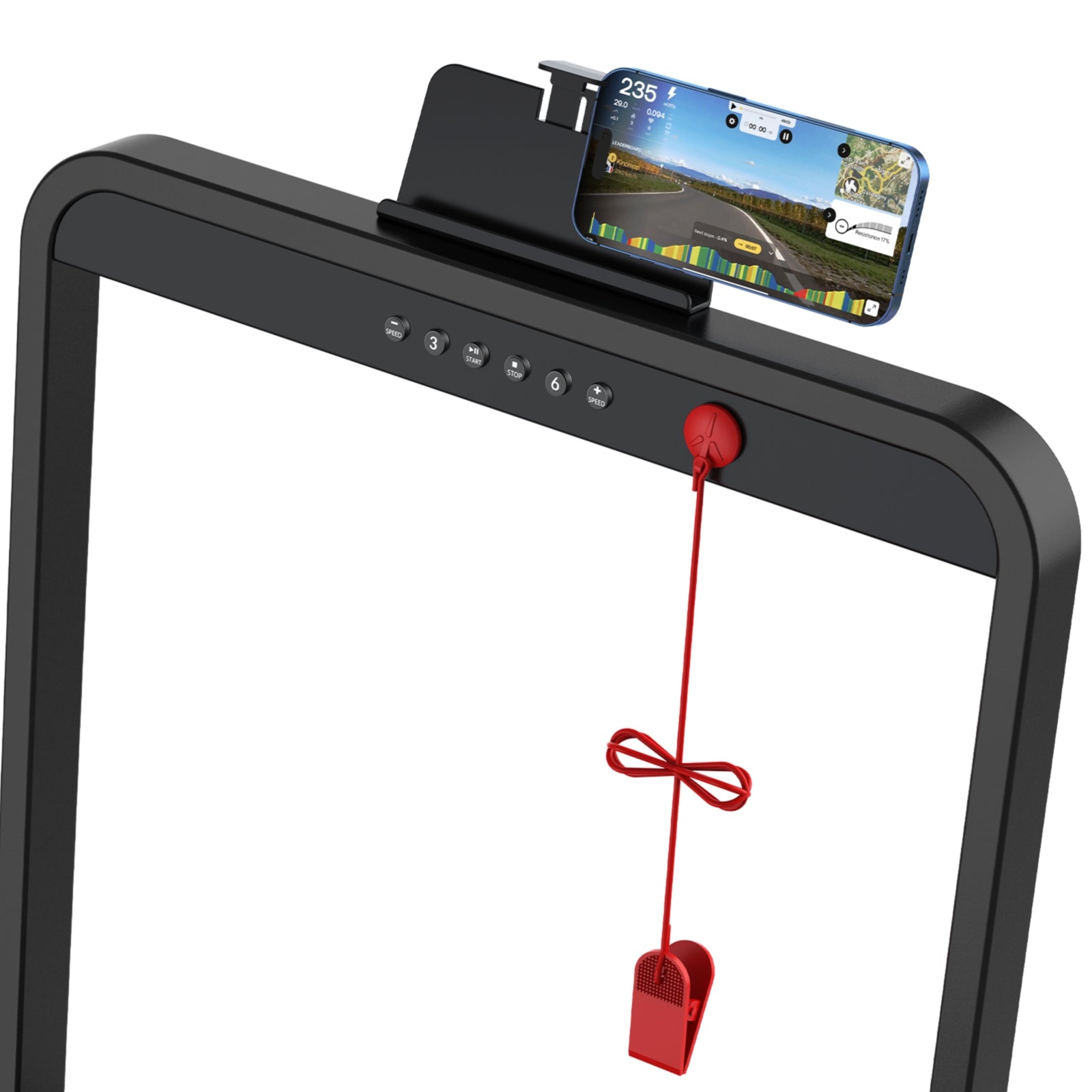 TM010 treadmill with pad holder