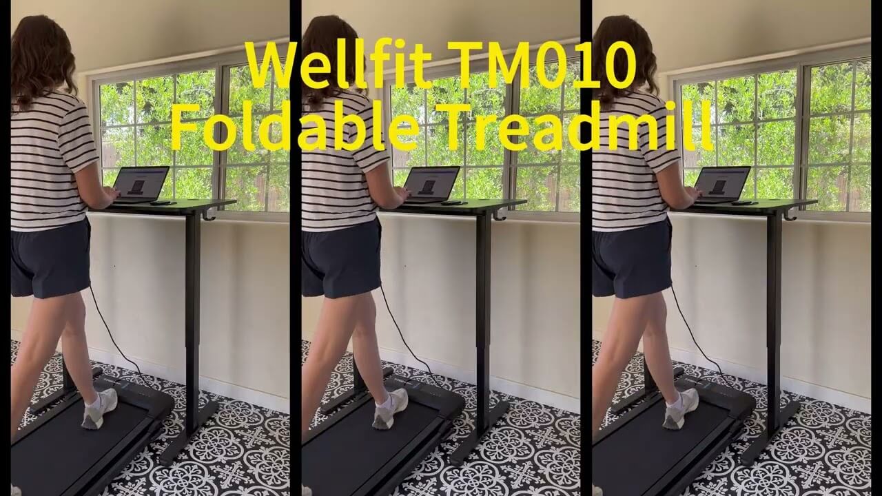 16x41 In Compact Folding Treadmill 10% Incline