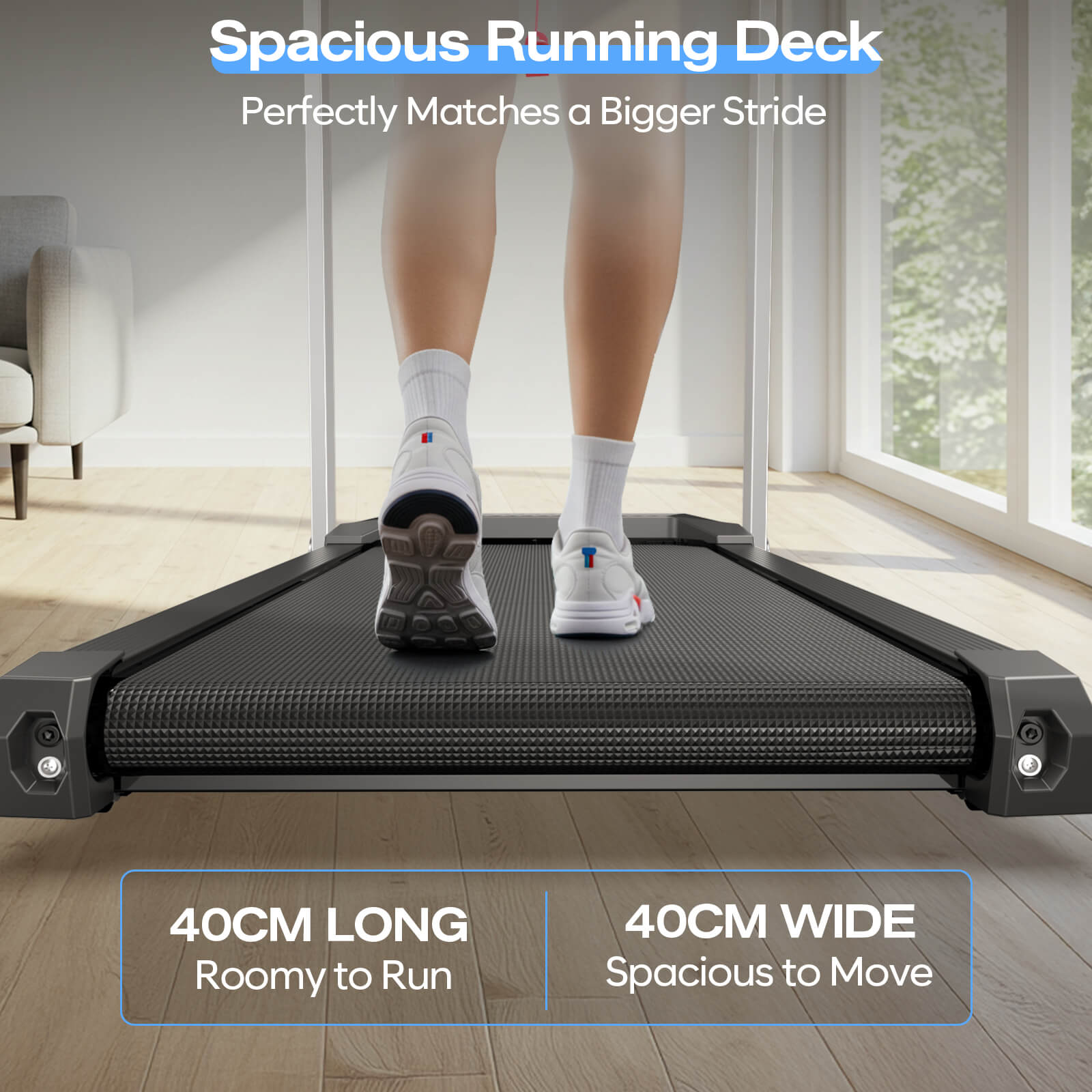 TM015-Foldable Incline Treadmill With Side Rails 350 lbs Capacity