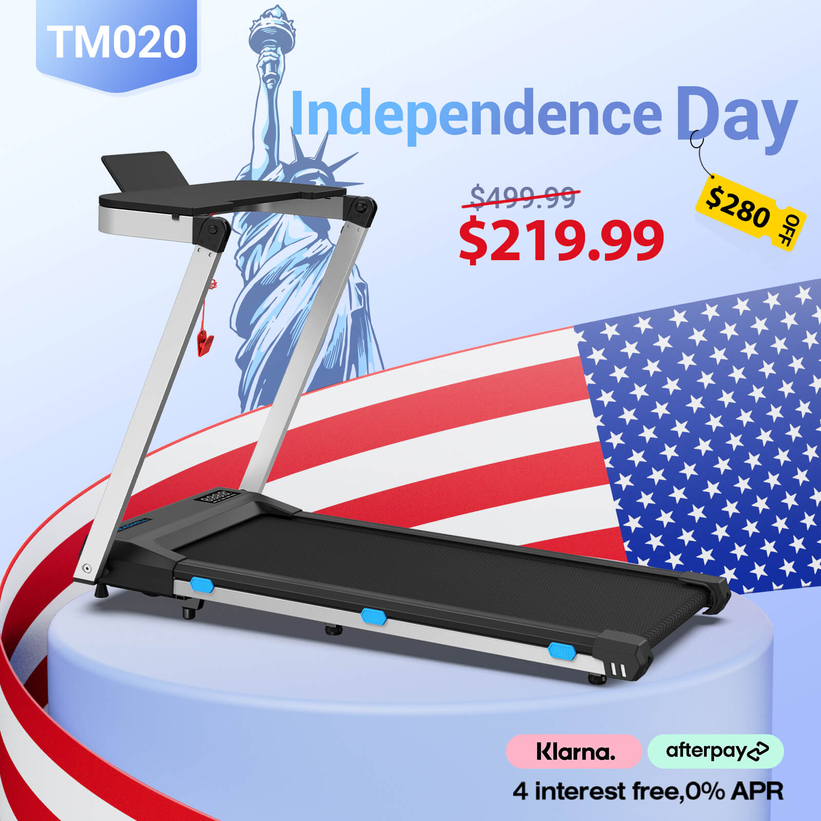 TM020 - Foldable Treadmill With Desk-1