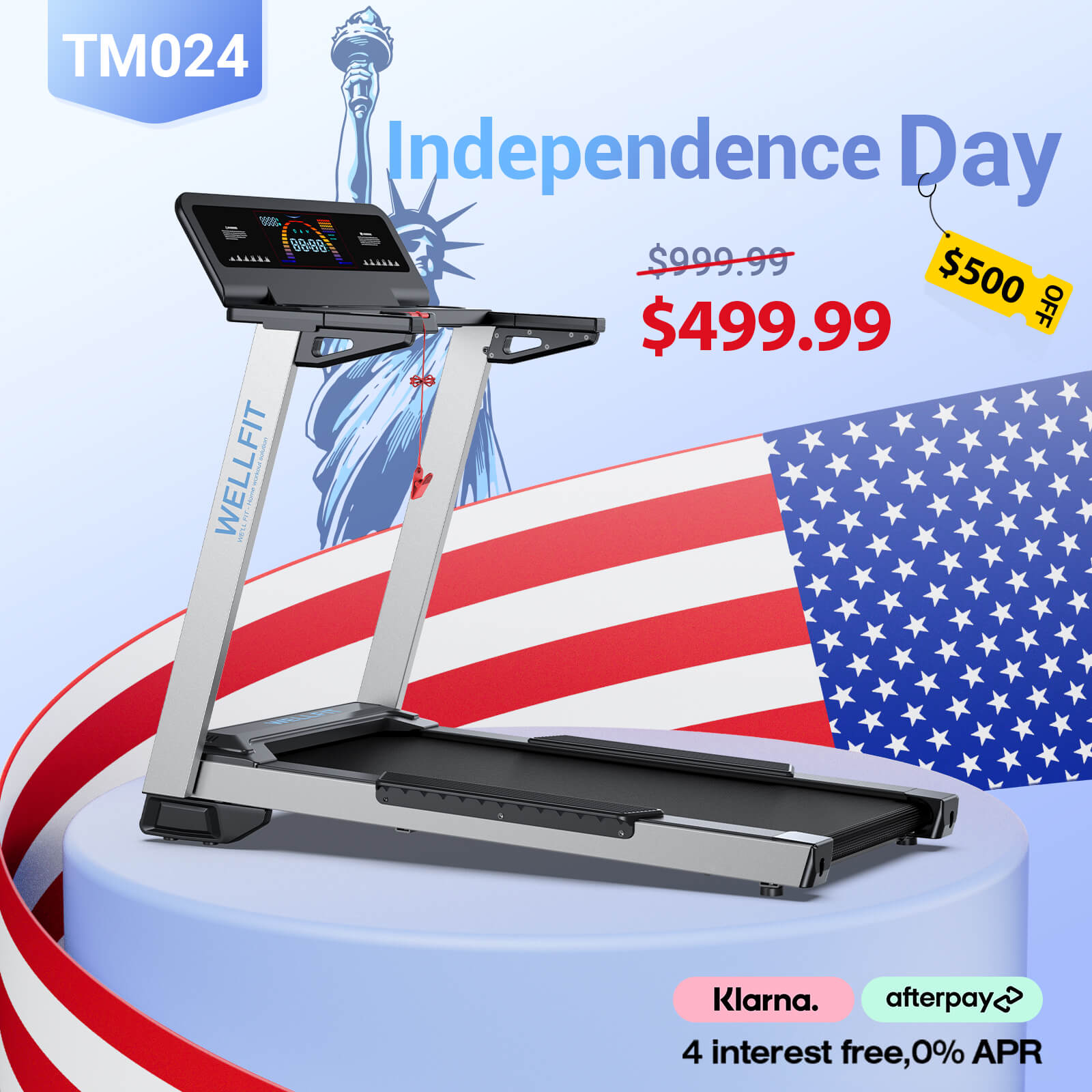 TM024 - Heavy Duty Treadmill With Max 9.9 MPH-1
