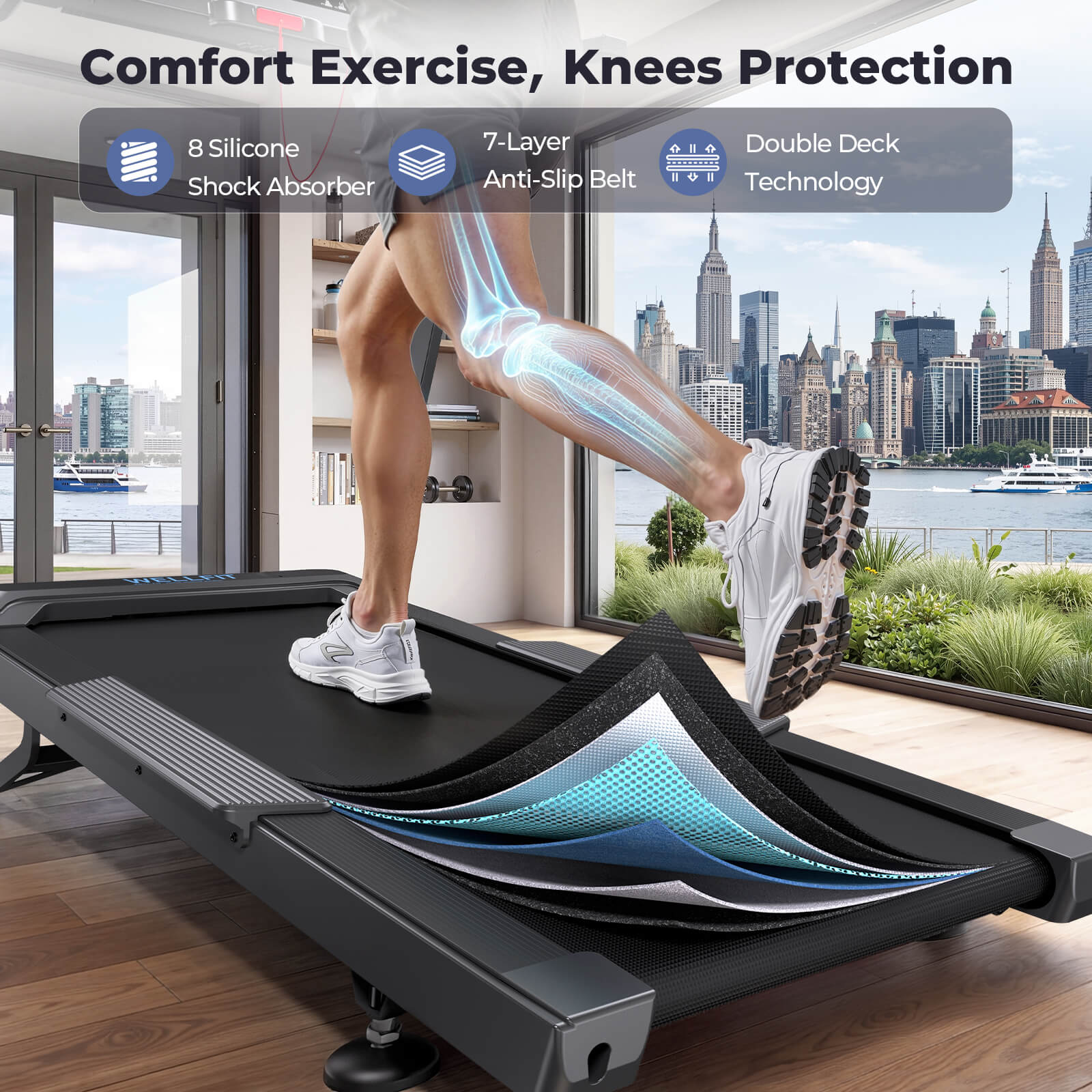 2026 TM029 Pro Heavy Duty Treadmill With 15% Auto Incline