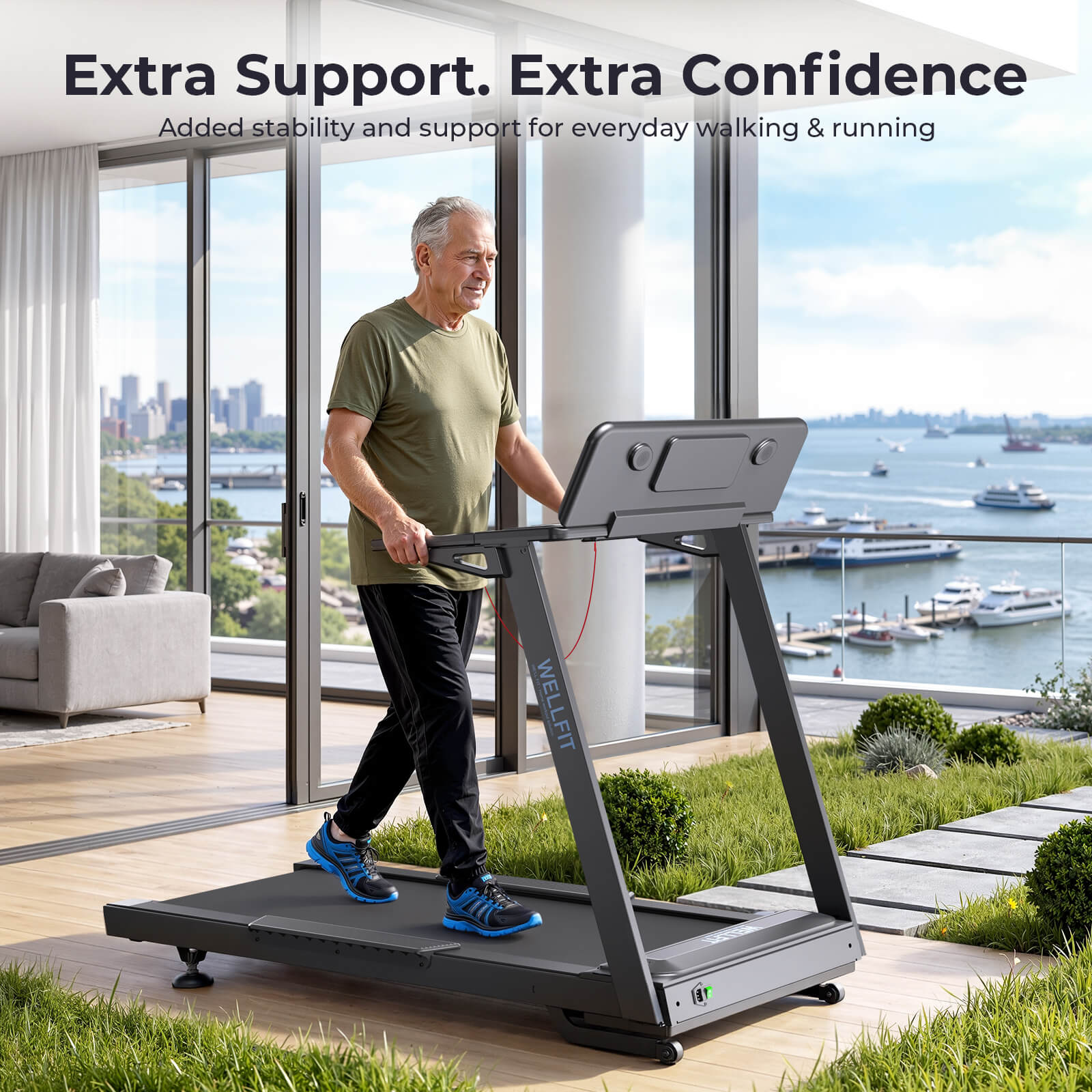 2026 TM029 Pro Heavy Duty Treadmill With 15% Auto Incline