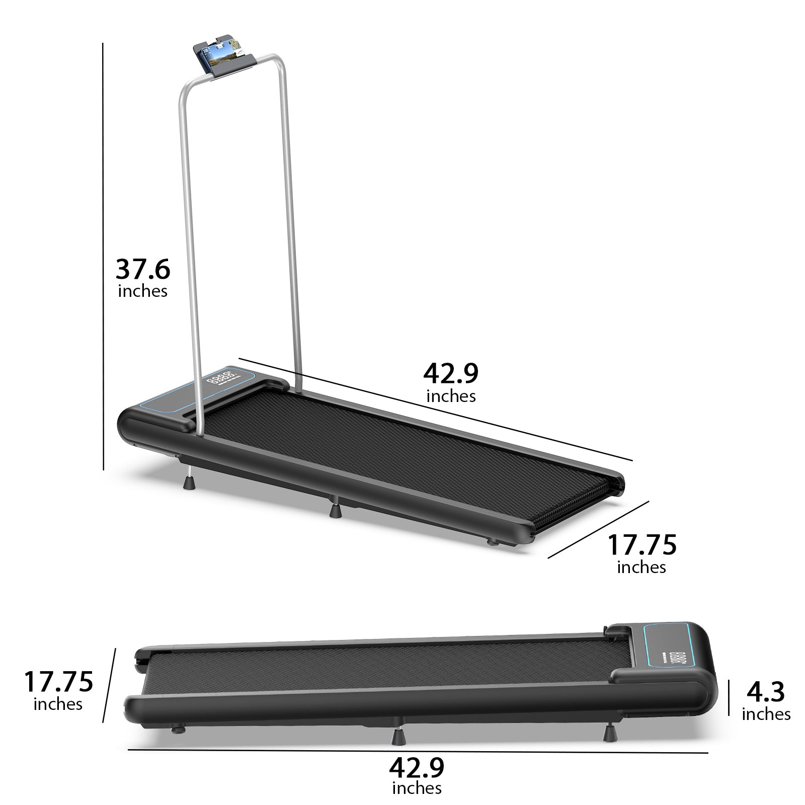 WELLFIT TM030 vertical folding treadmill