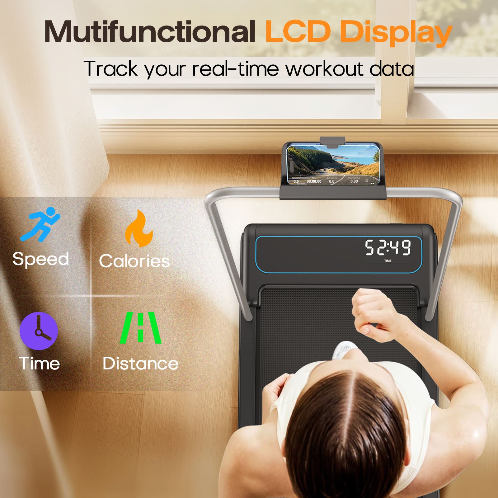 WELLFIT TM030 treadmill digital display