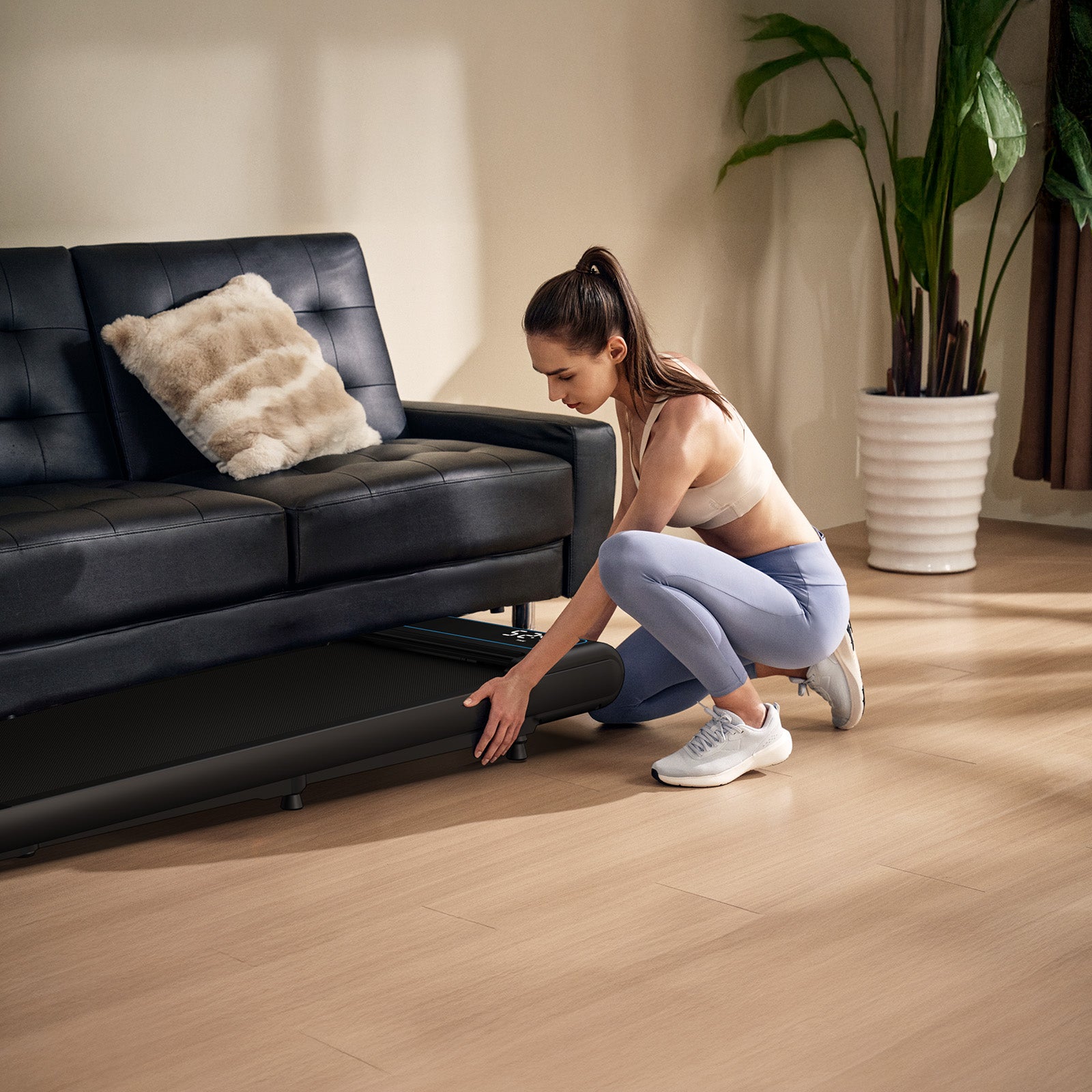 WELLFIT TM030 treadmill that can store under bed
