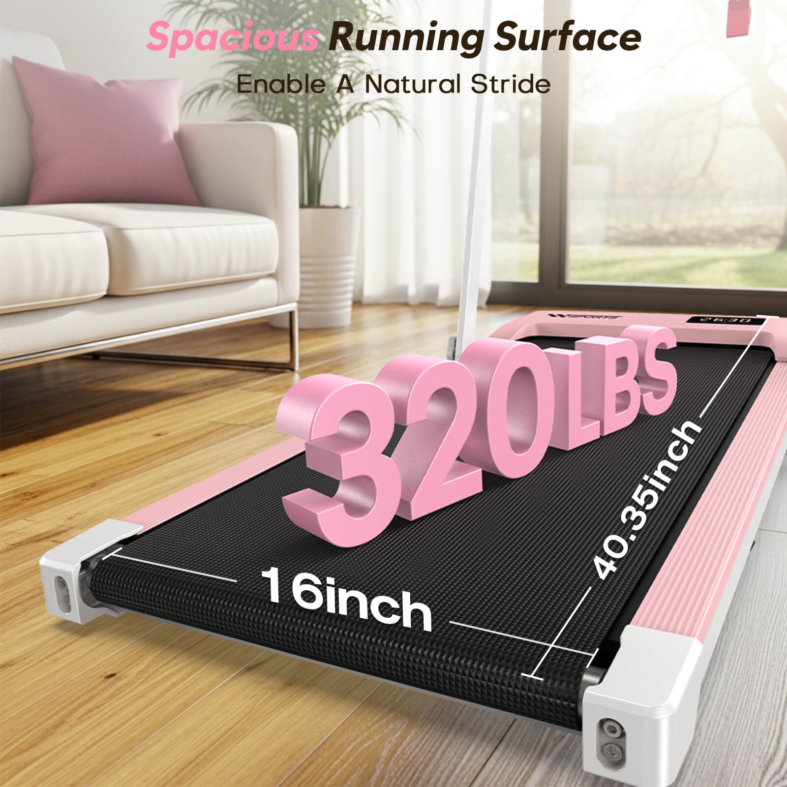 TM034 Folding Treadmill With 10% Incline