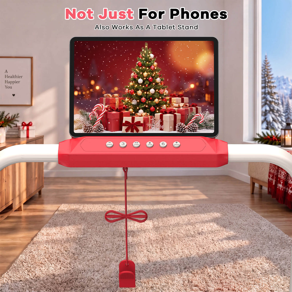 TM037 Christmas Edition-10% Incline Folding Treadmill