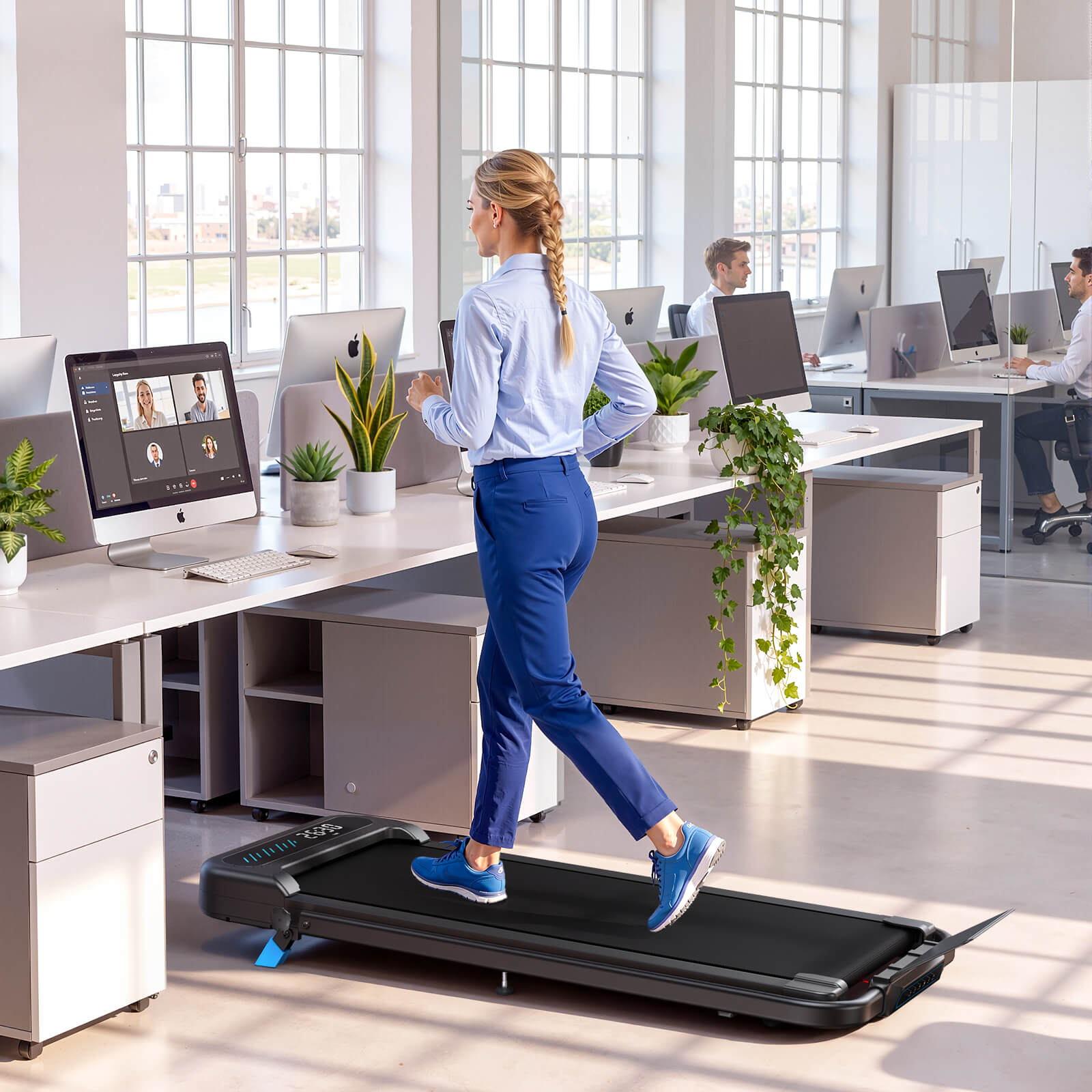 WELLFIT TM037_best walking pad treadmill with 320lb weight capacity 1600x1600
