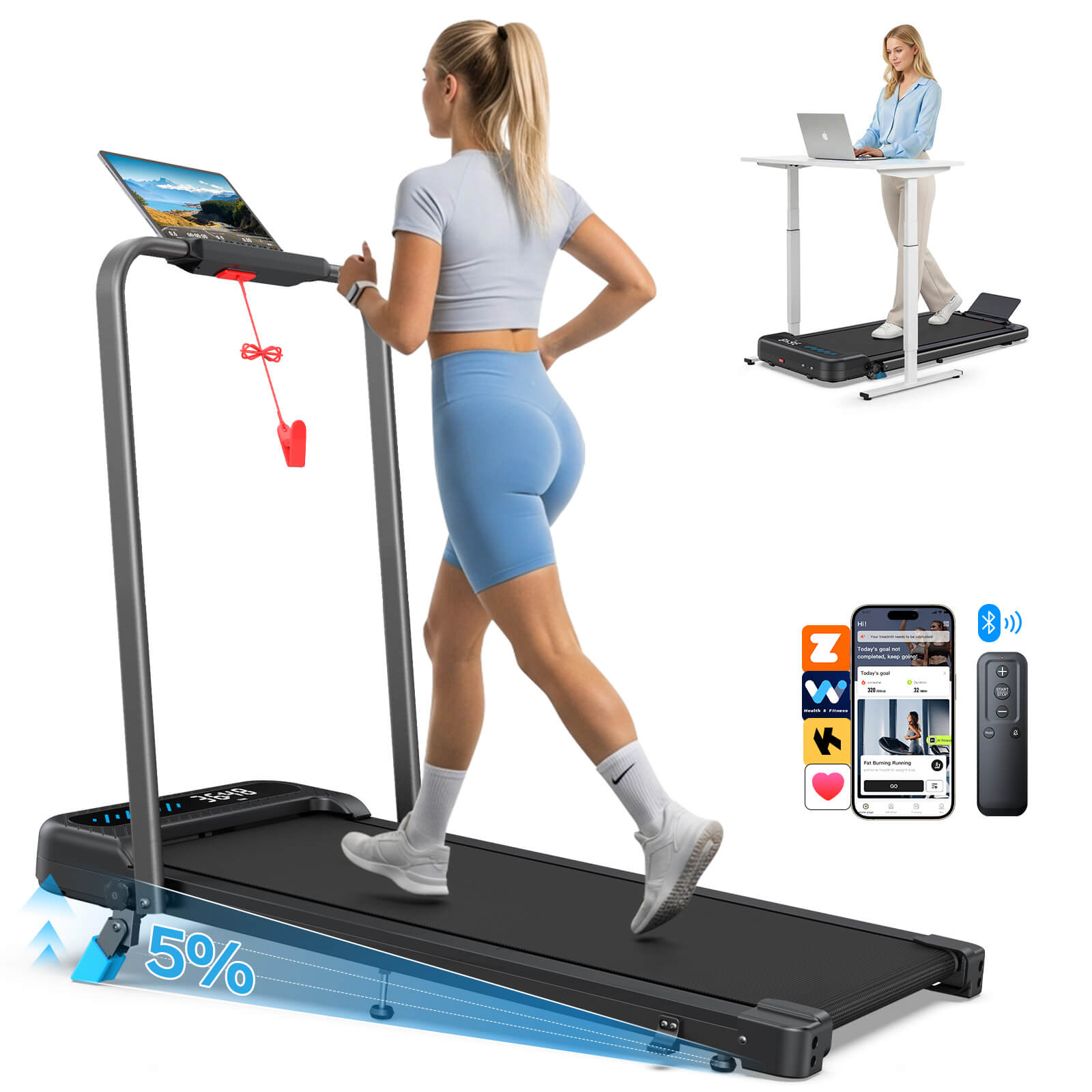 WELLFIT TM037_foldable treadmill with incline for home workout 1600x1600