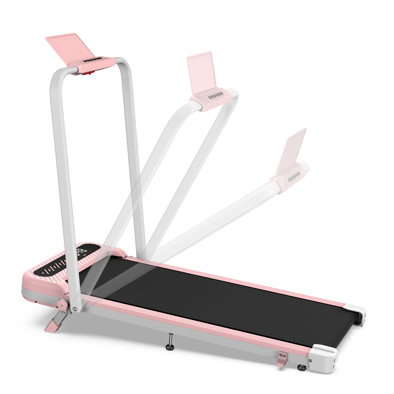 TM037 Pink Walking Pad Folding Treadmill With Incline