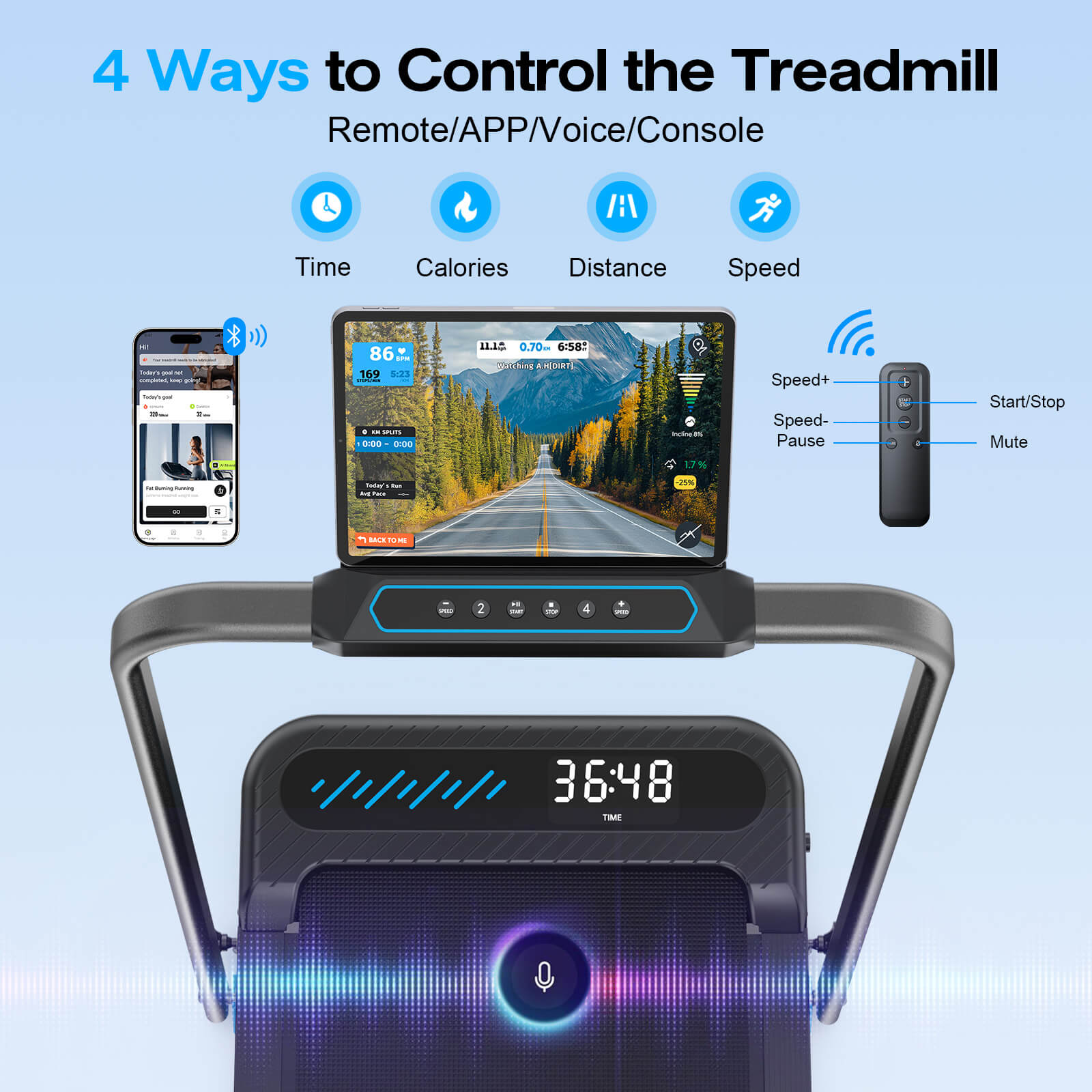 WELLFIT TM037_treadmill with remote control 1600x1600