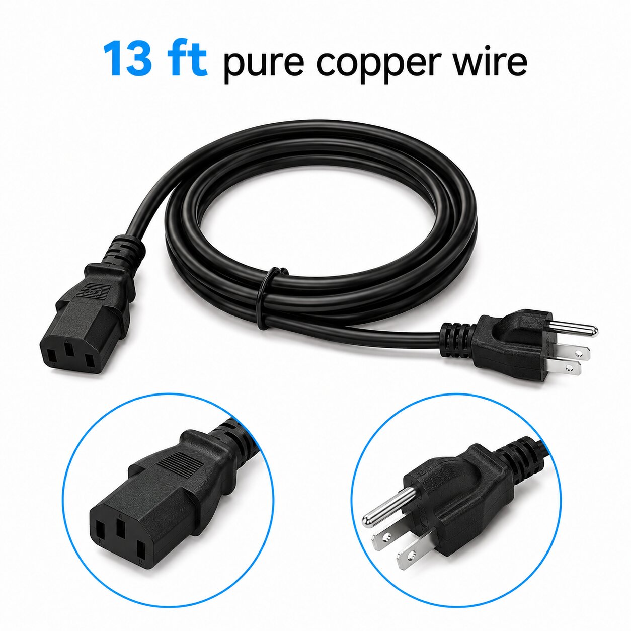 WELLFIT Treadmill 13 Feet Extension Power Cord