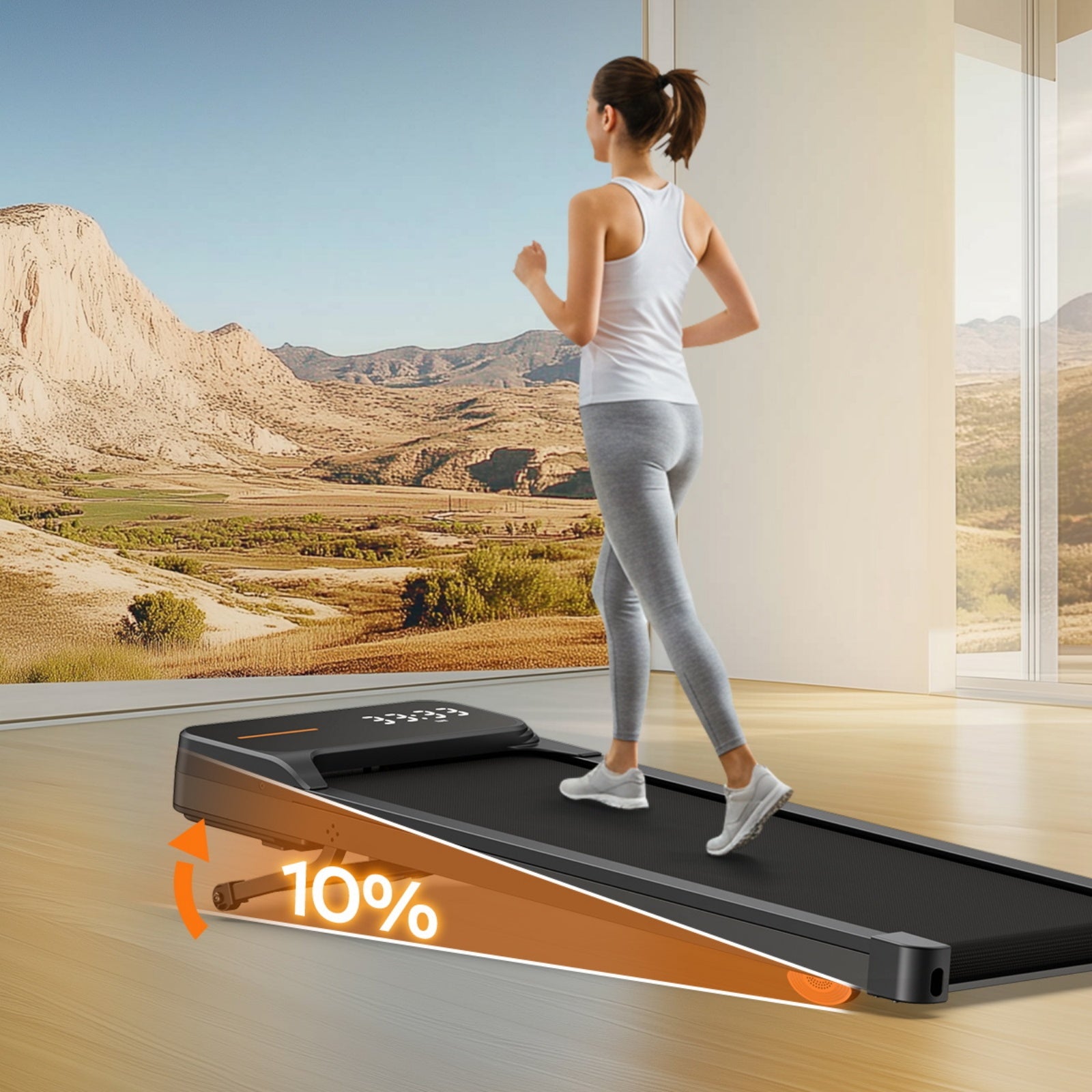 WELLFIT WP017 incline treadmill for climbing