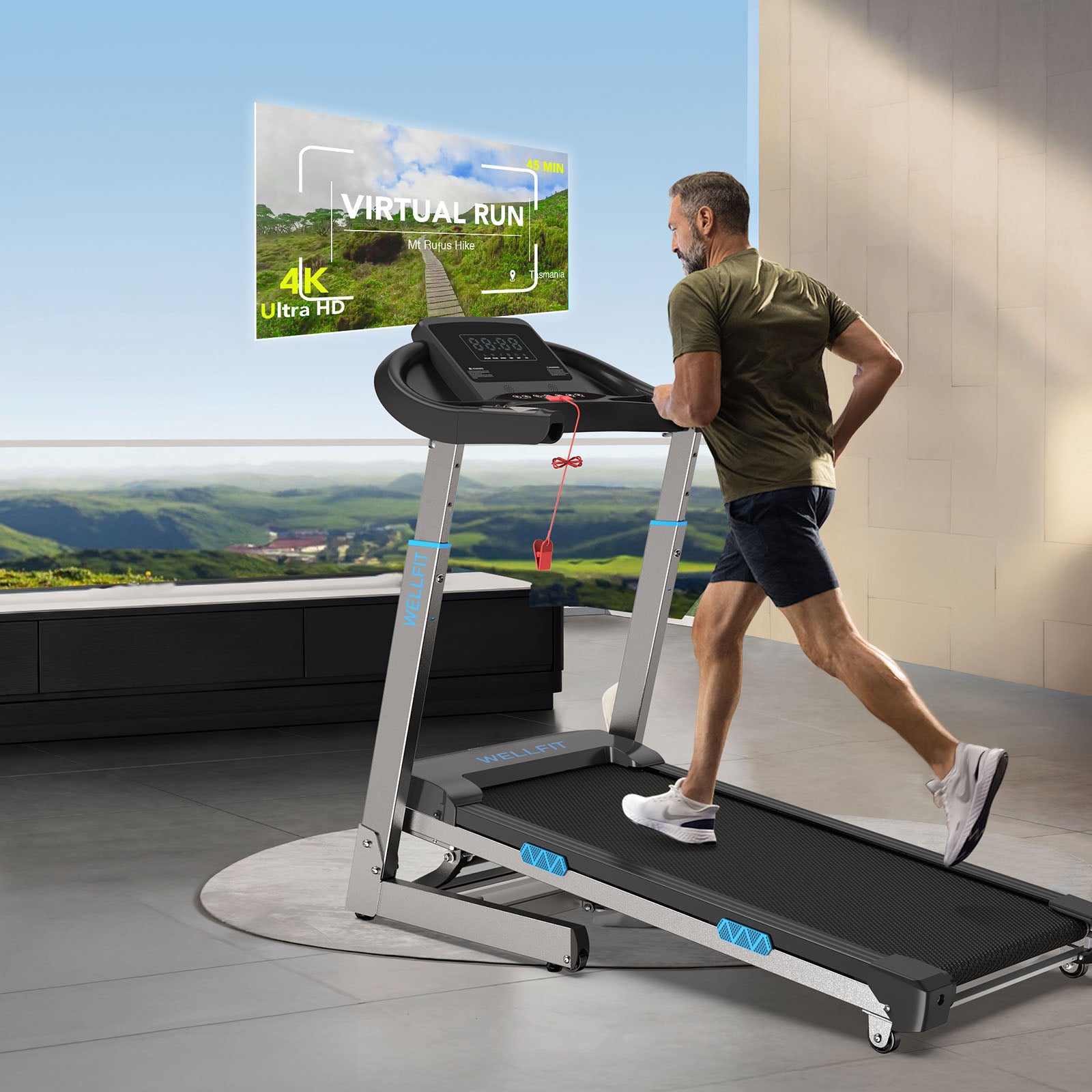 TM007 - Height Adjustable Treadmill With Auto Incline-2