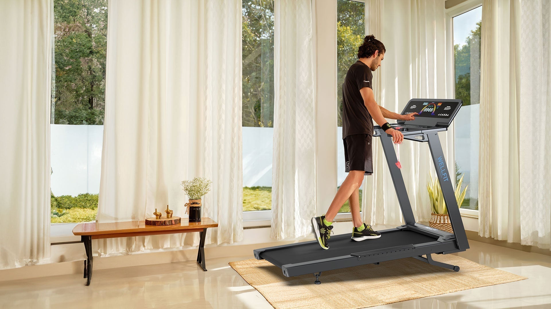 Introduction Of TM029-New Release Of Wellfit Treadmill, 55-in Length, 12% Auto Incline & 450 LBS Weight Capacity