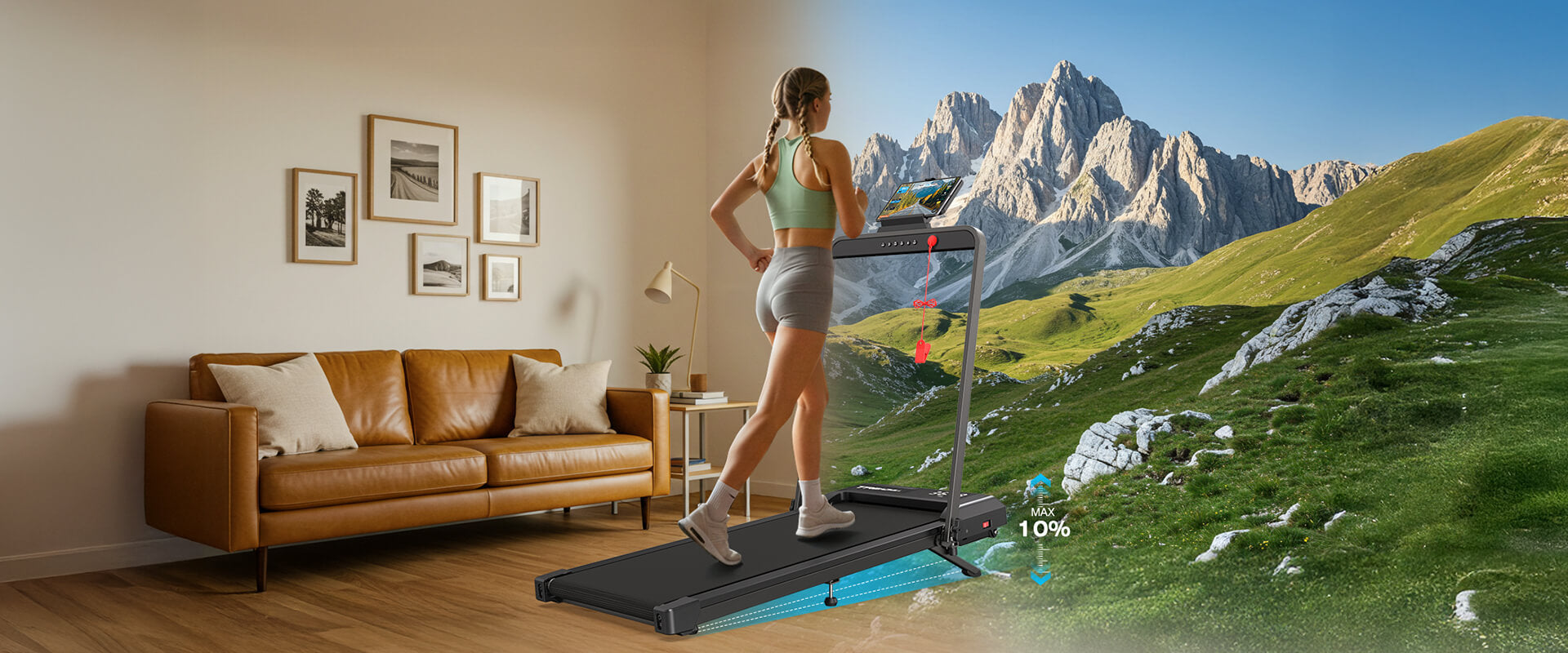 Meet the WELLFIT TM034: A Compact Folding Treadmill Built for Everyday Life