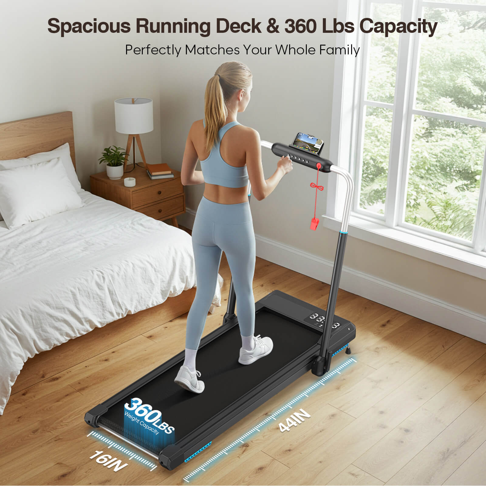 WELLFIT TM002 best at home foldable treadmill