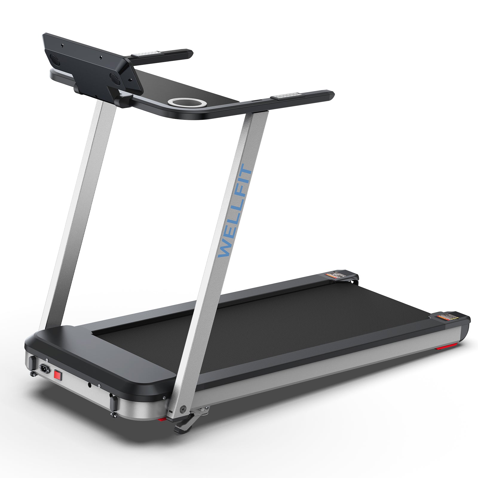 WELLFIT TM006 Incline Foldable Treadmill With Desk & 350lbs Max Load