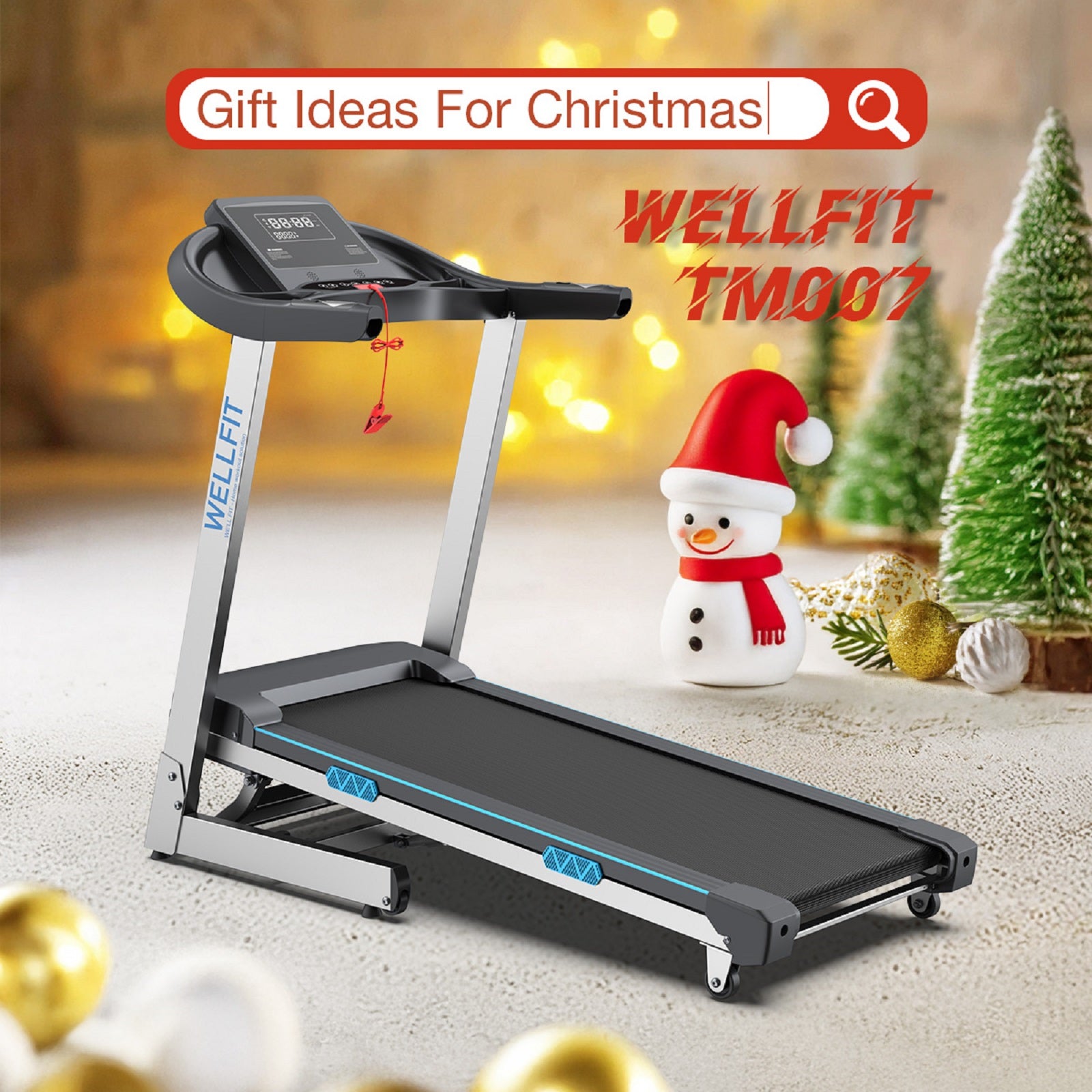 WELLFIT TM007 Foldable Auto 15 Incline Treadmill