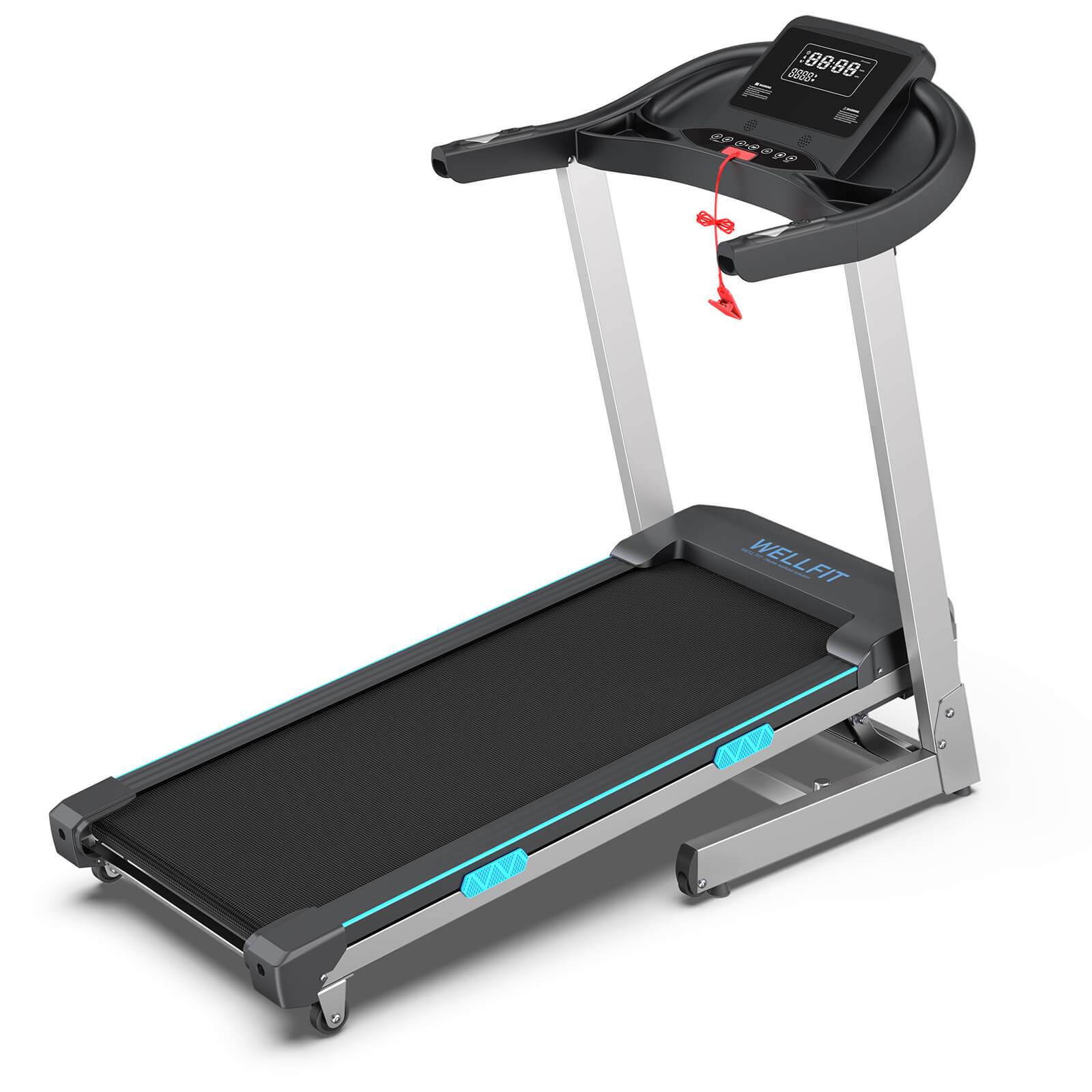 Folding Treadmill With 400lbs Capacity 15% Auto Incline 18*43