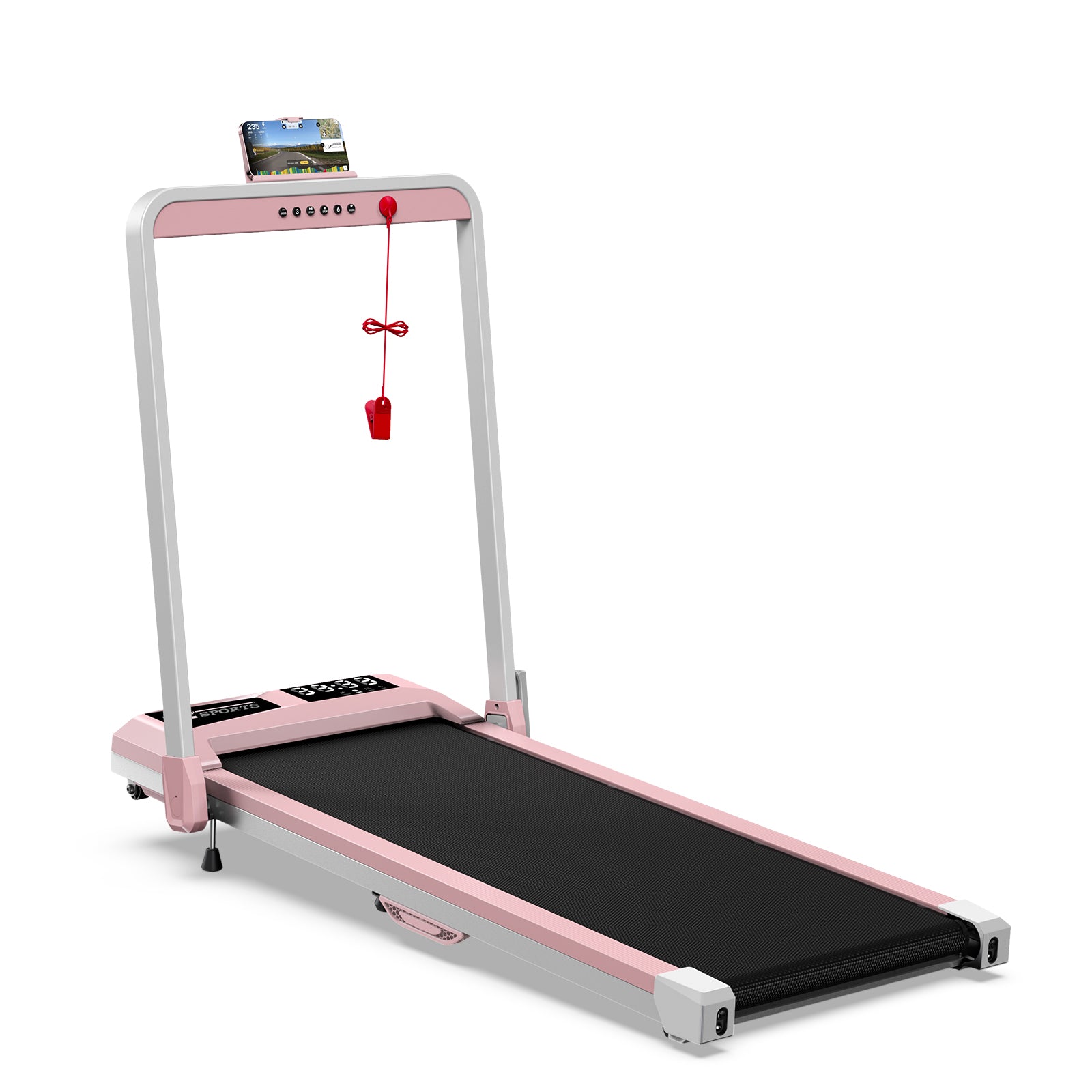 WELLFIT TM010 Smart 2 in 1 Folding 6% Incline Treadmill