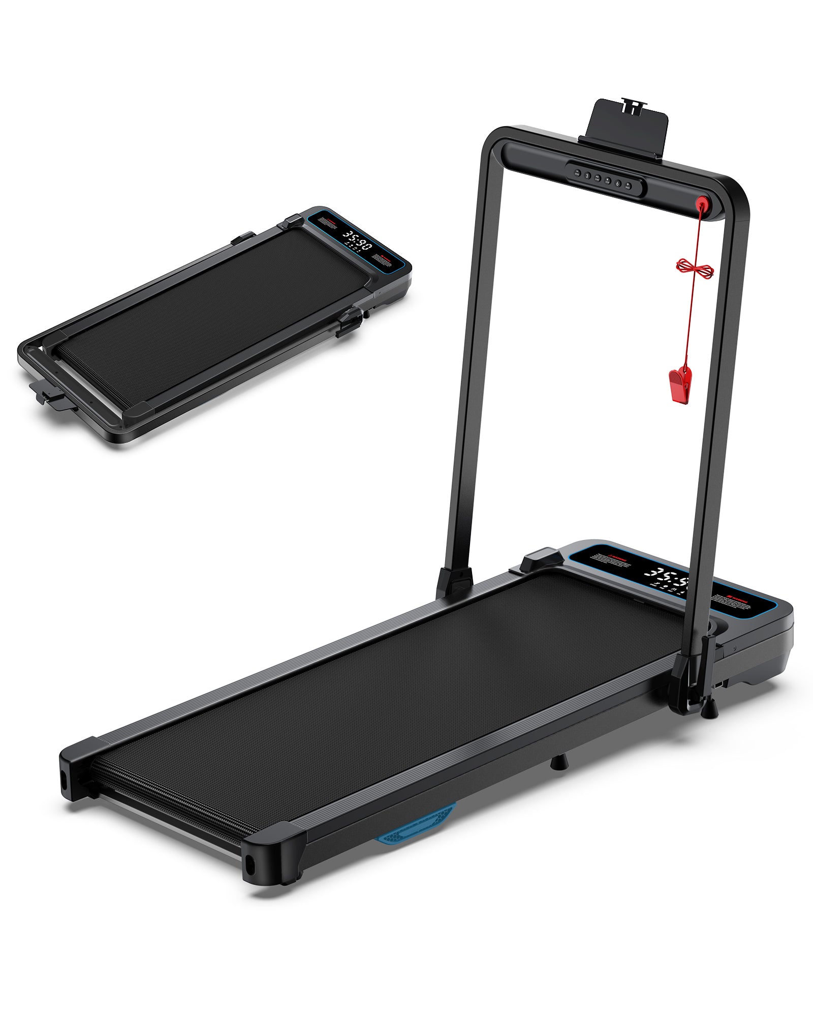 WELLFIT TM012 2 in 1 Smart Treadmill With 6% Incline