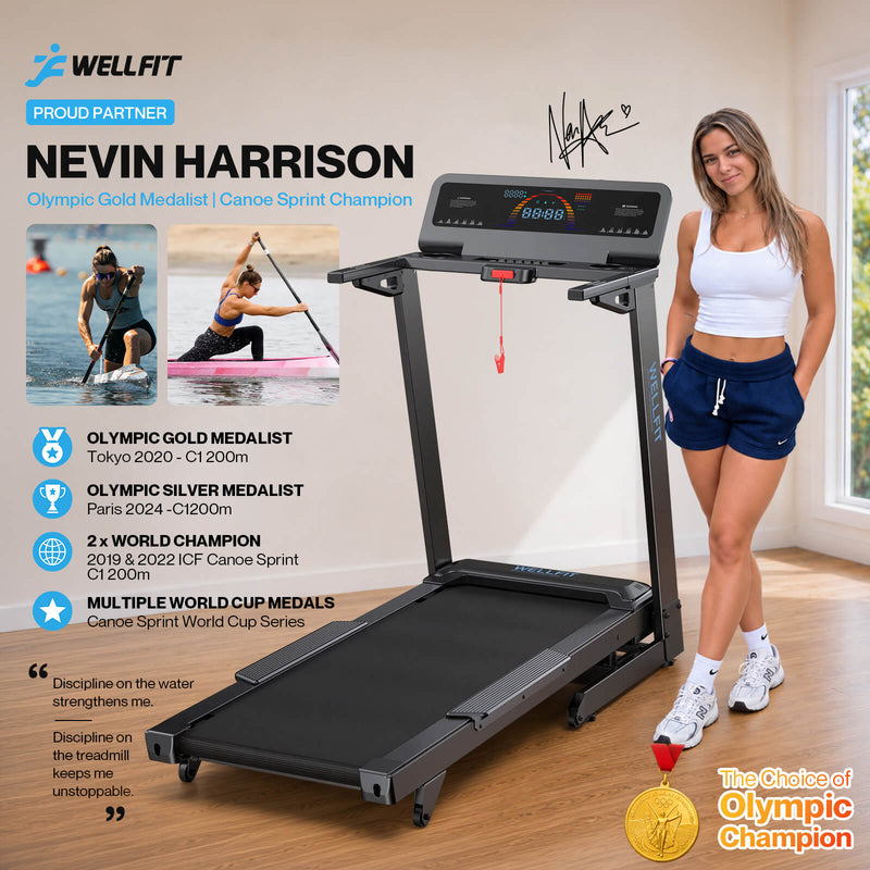 [The Choice of an Olympic Champion] TM029 FOLD-Folding Treadmill Powered by Bosch® Motor