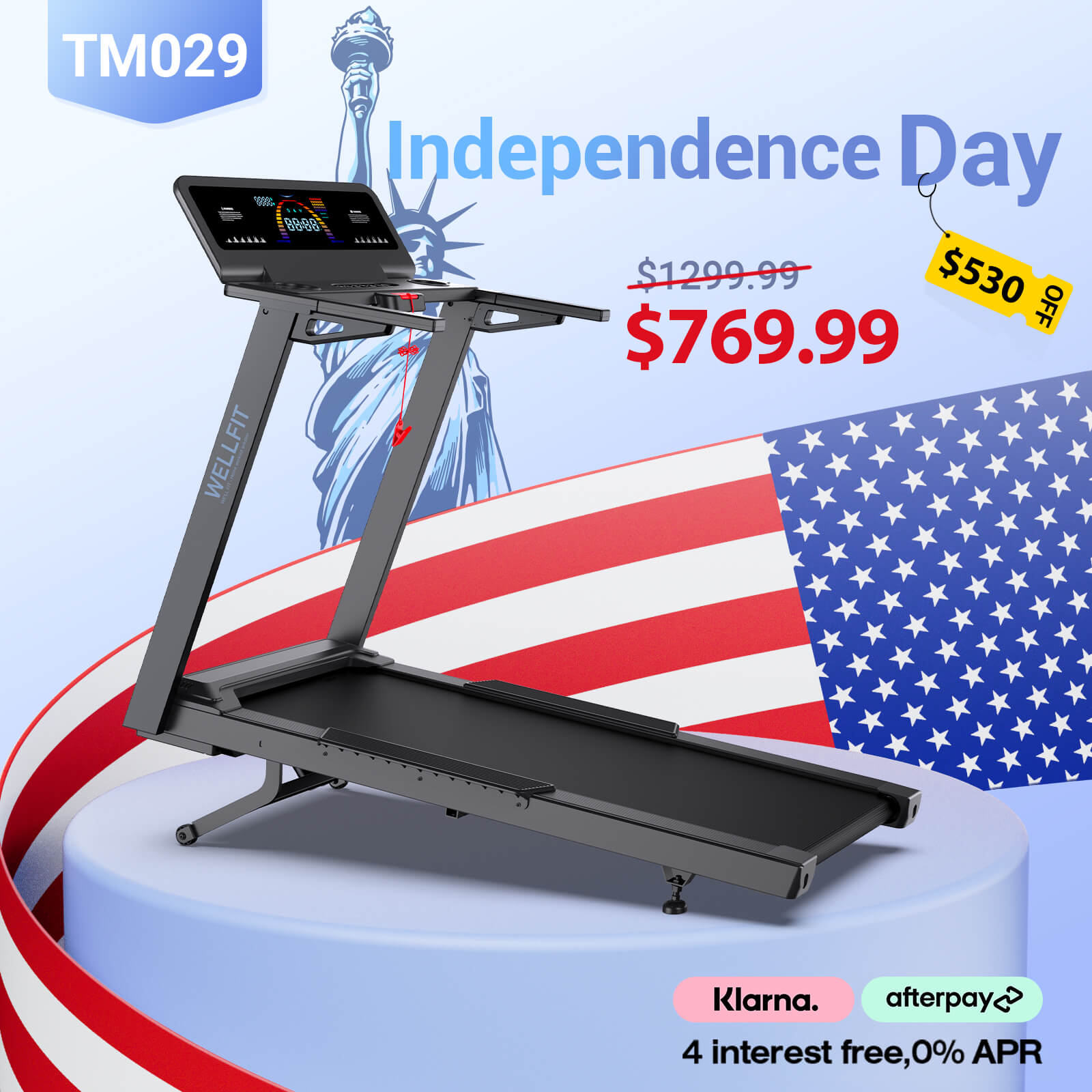 TM029 - 500 Lbs Capacity Auto Incline Treadmill-1