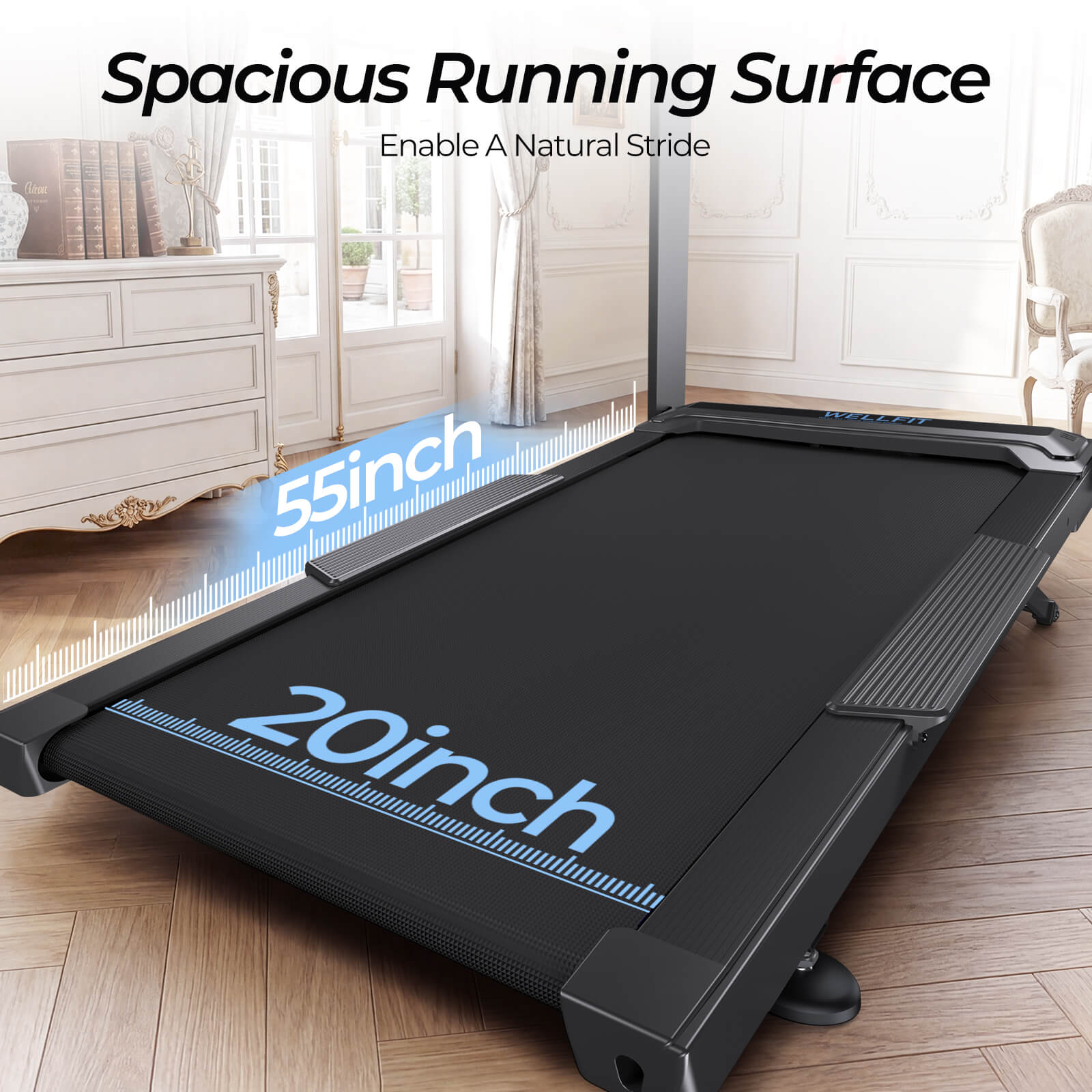 20x55In Running Area 500lbs Capacity Heavy Duty Treadmill With 15