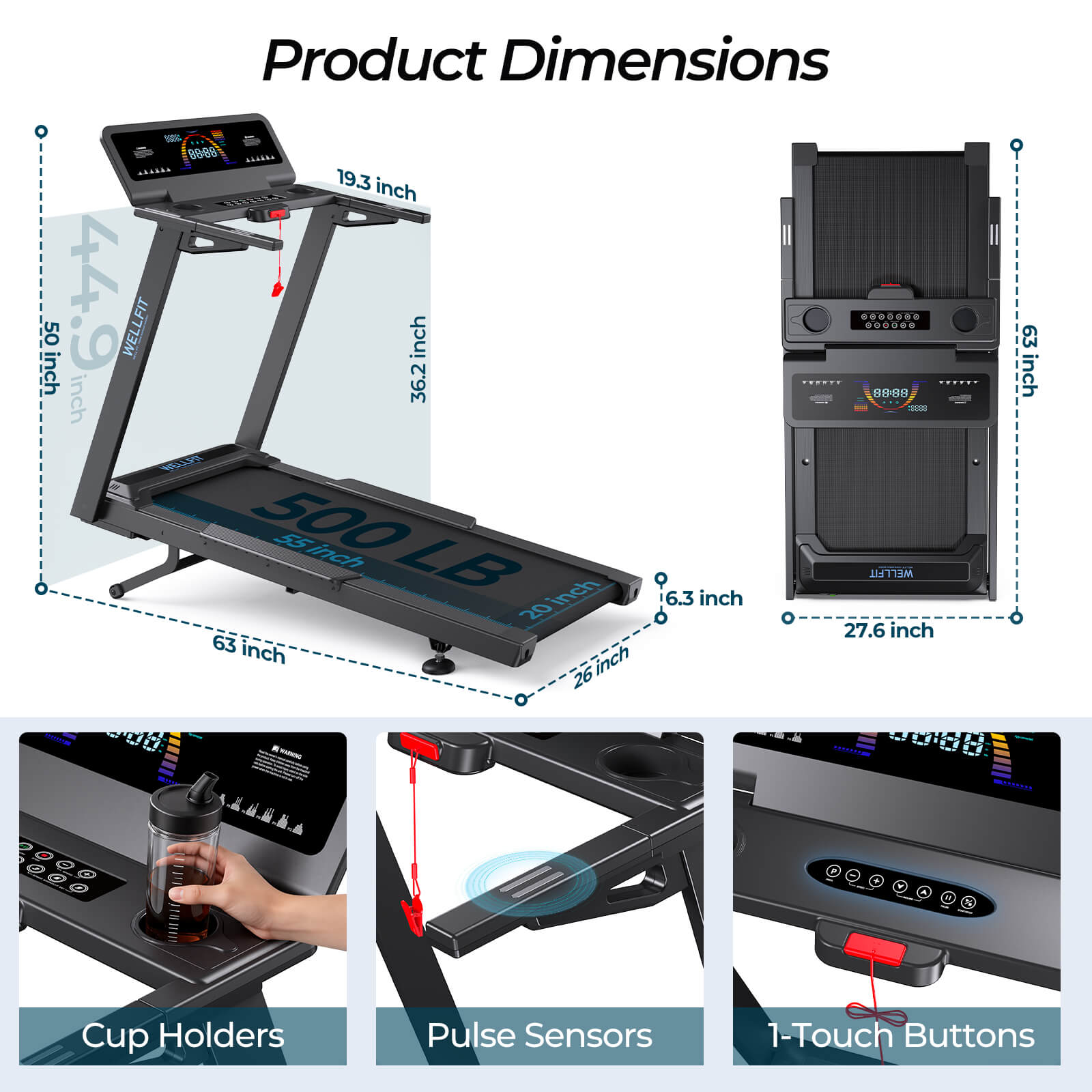 2026 TM029 Pro Heavy Duty Treadmill With 15% Auto Incline