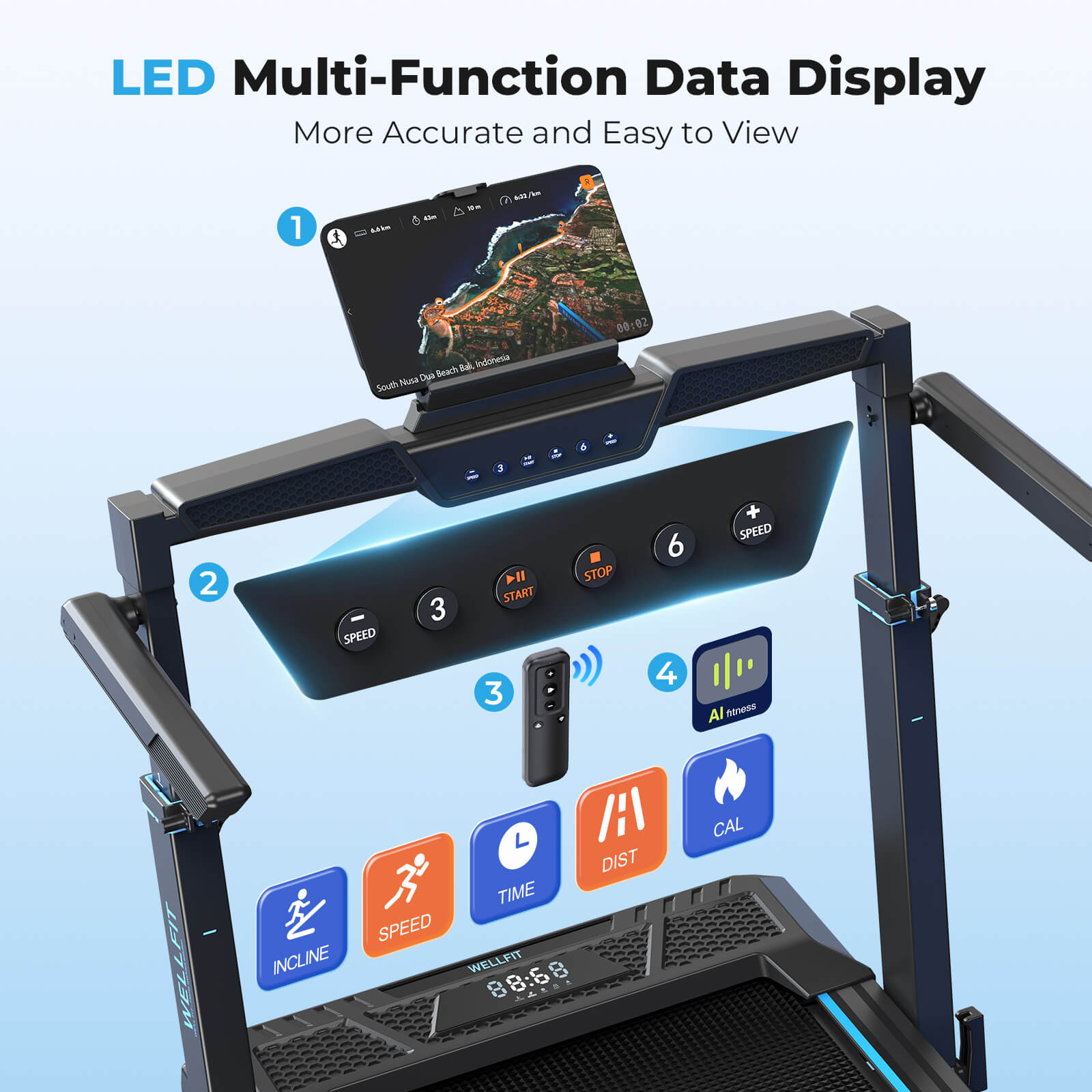 [New]TM032 Height-Adjustable Treadmill with 10% Auto Incline