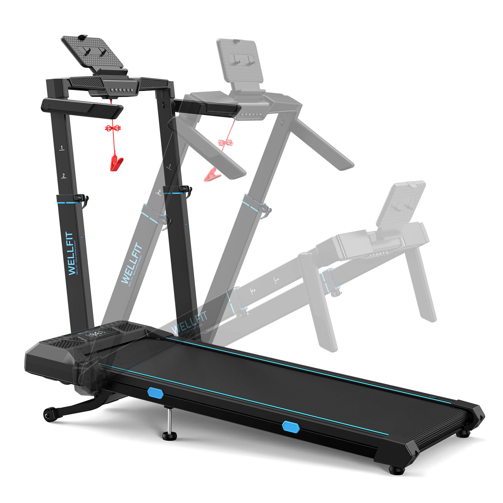 [New][Pre-Sale]TM032 Height-Adjustable Treadmill with 10% Auto Incline 17*44 Inch Running Area