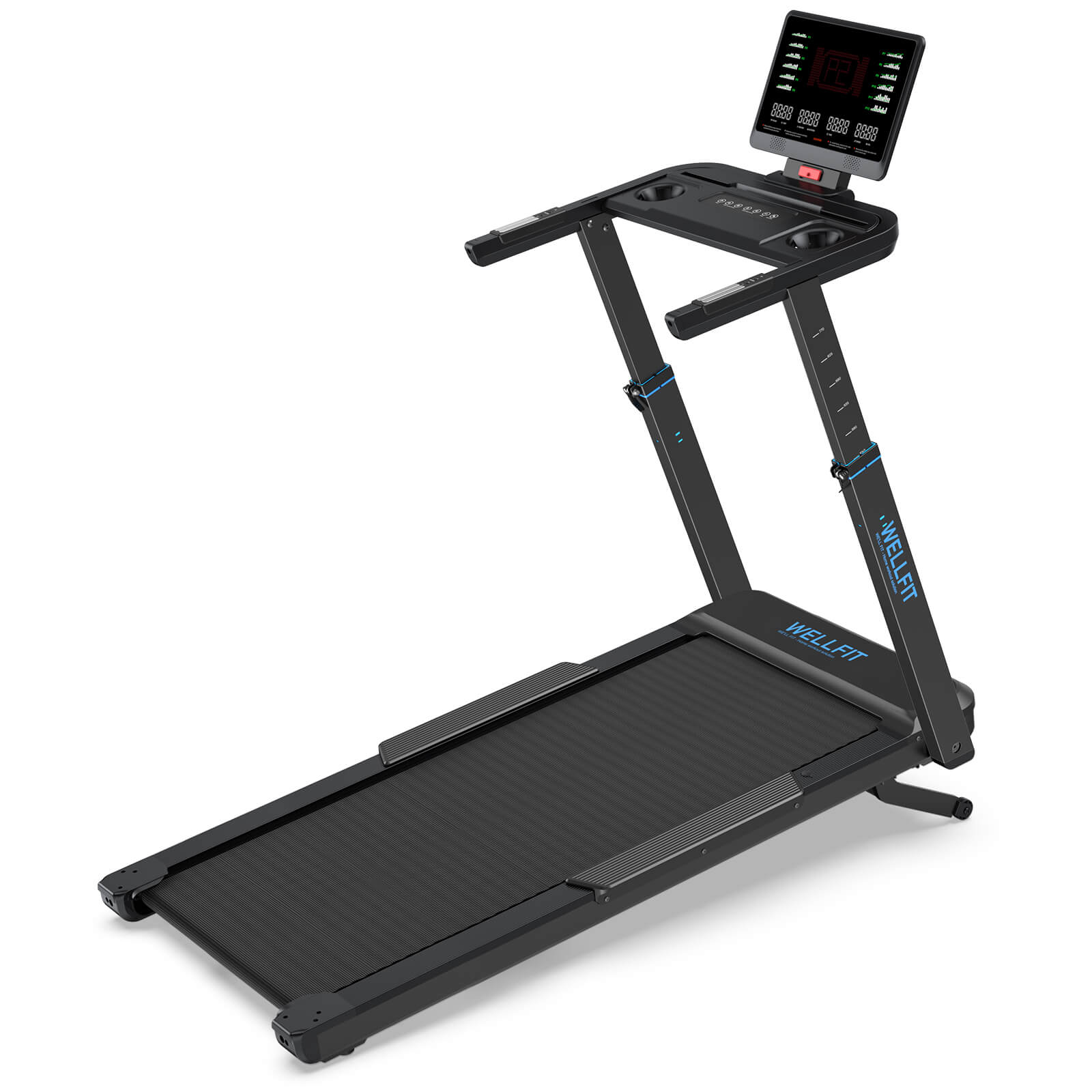 [New]TM033 Heavy-Duty 12% Auto Incline Treadmill With Screen 18.2*45 In Running Area