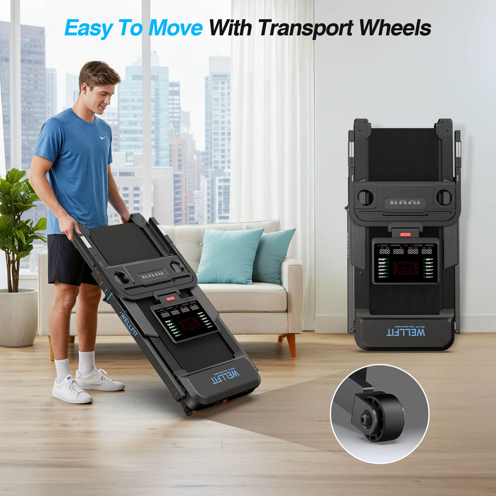 [New]TM033 Heavy-Duty 12% Auto Incline Treadmill With Screen 18.2*45 In Running Area