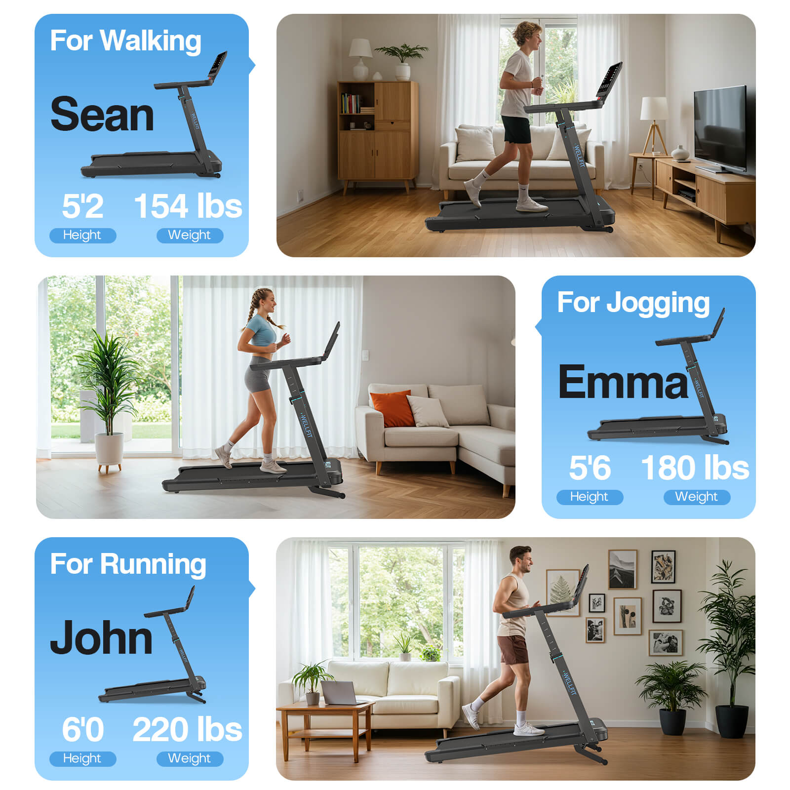 [New]TM033 Heavy-Duty 12% Auto Incline Treadmill With Screen 18.2*45 In Running Area