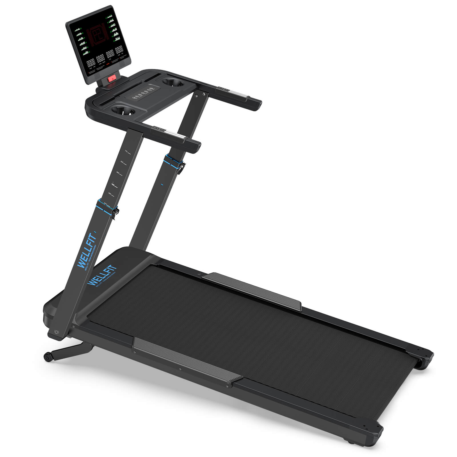 [New]TM033 Heavy-Duty 12% Auto Incline Treadmill With Screen 18.2*45 In Running Area