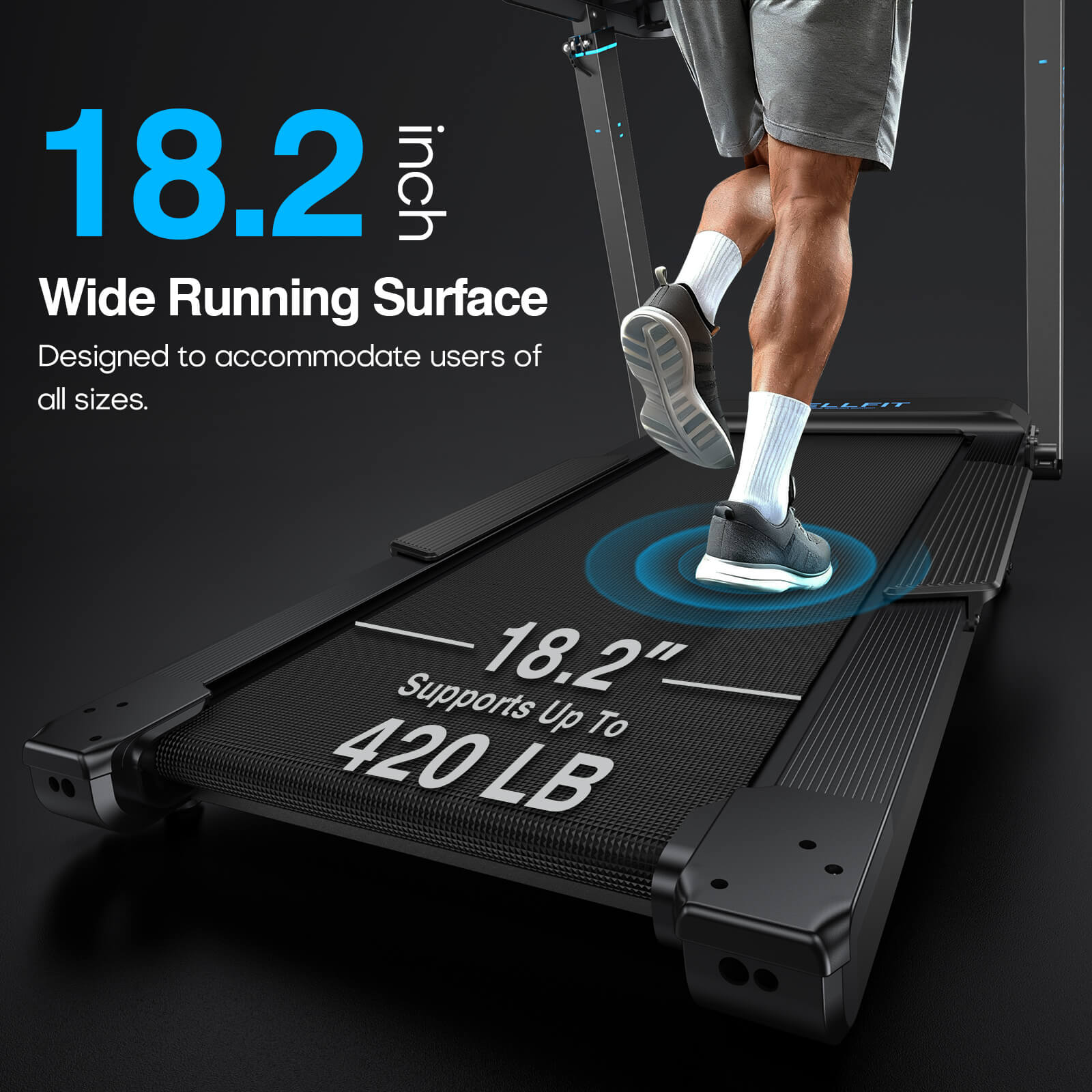 [New]TM033 Heavy-Duty 12% Auto Incline Treadmill With Screen 18.2*45 In Running Area