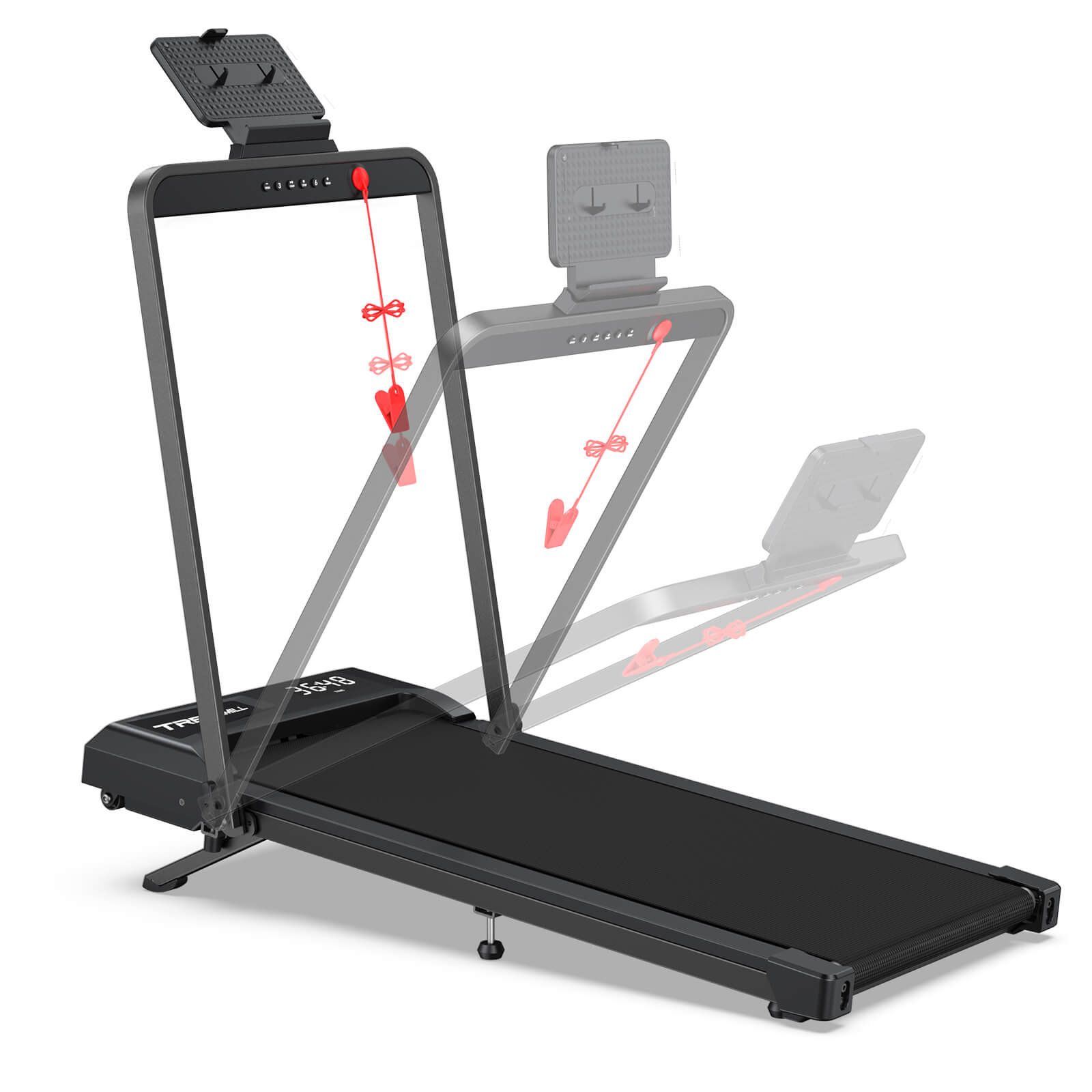 TM034 Folding Treadmill With 10% Incline