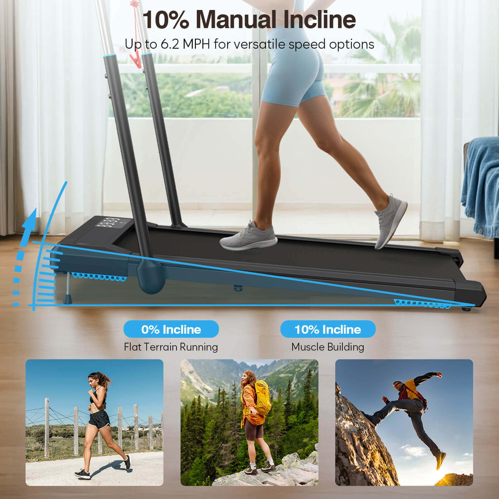 [New]TM035  Folding Treadmill With Incline