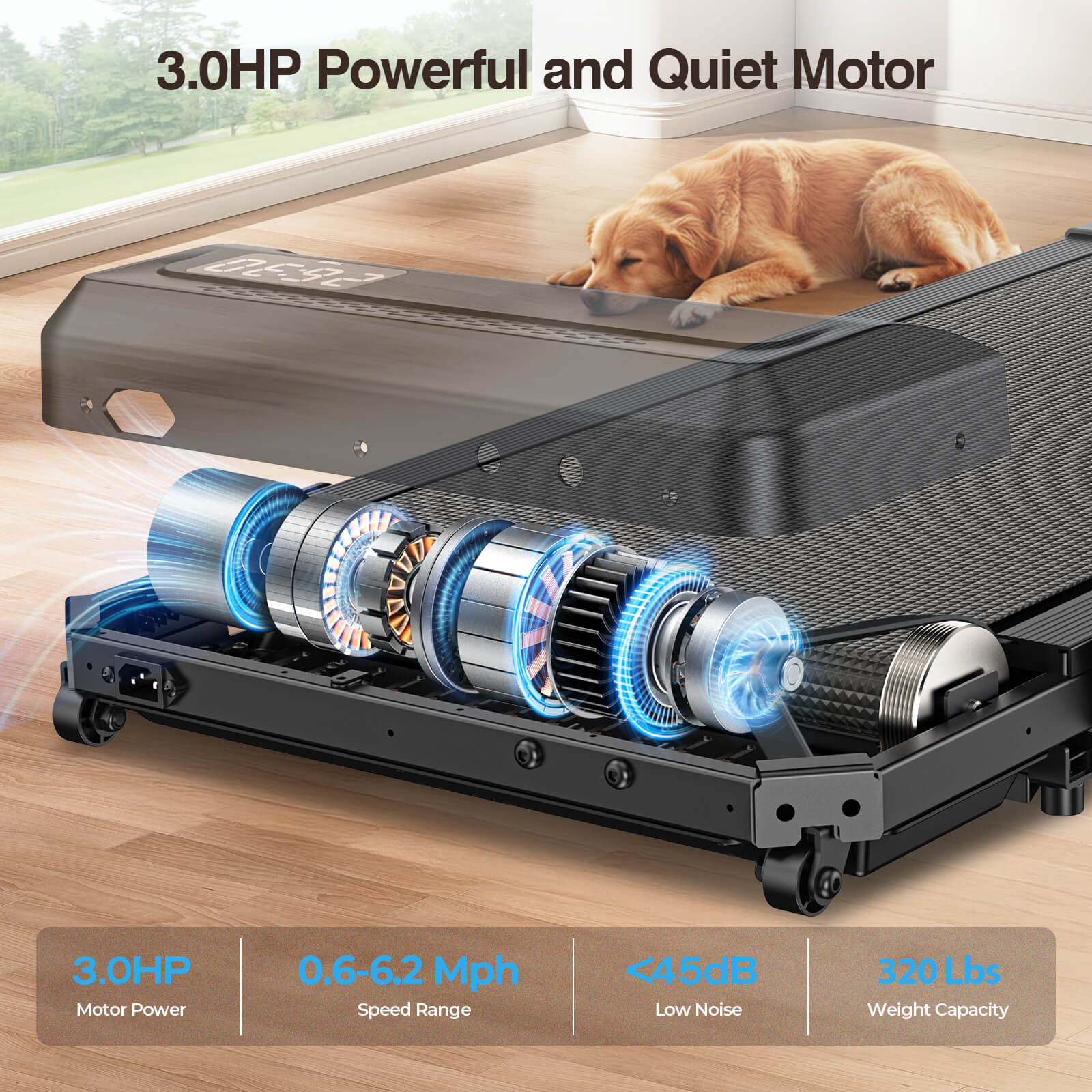 [New]TM035  Folding Treadmill With Incline