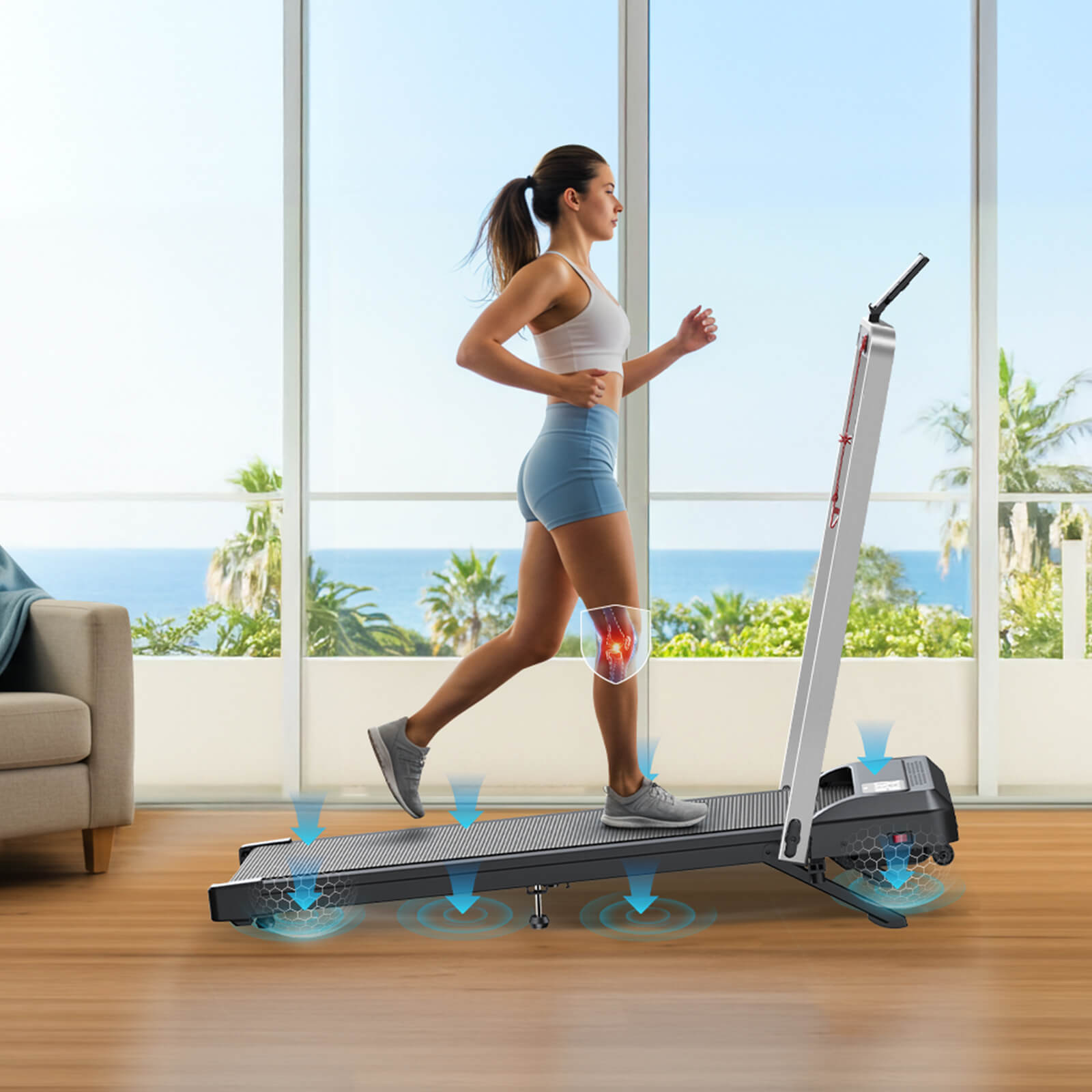 [New]TM035  Folding Treadmill With Incline